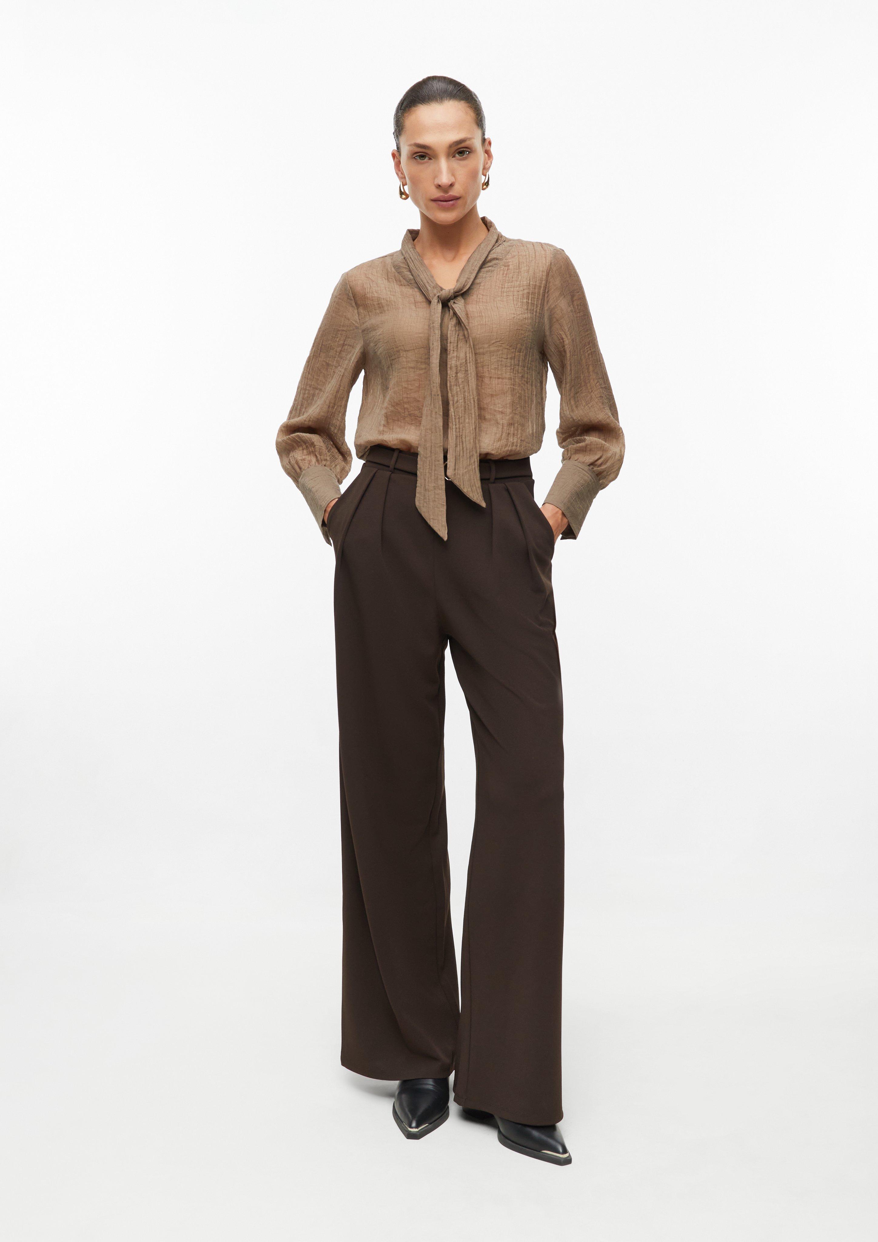 Dames Broek in bruin van s.Oliver BLACK LABEL