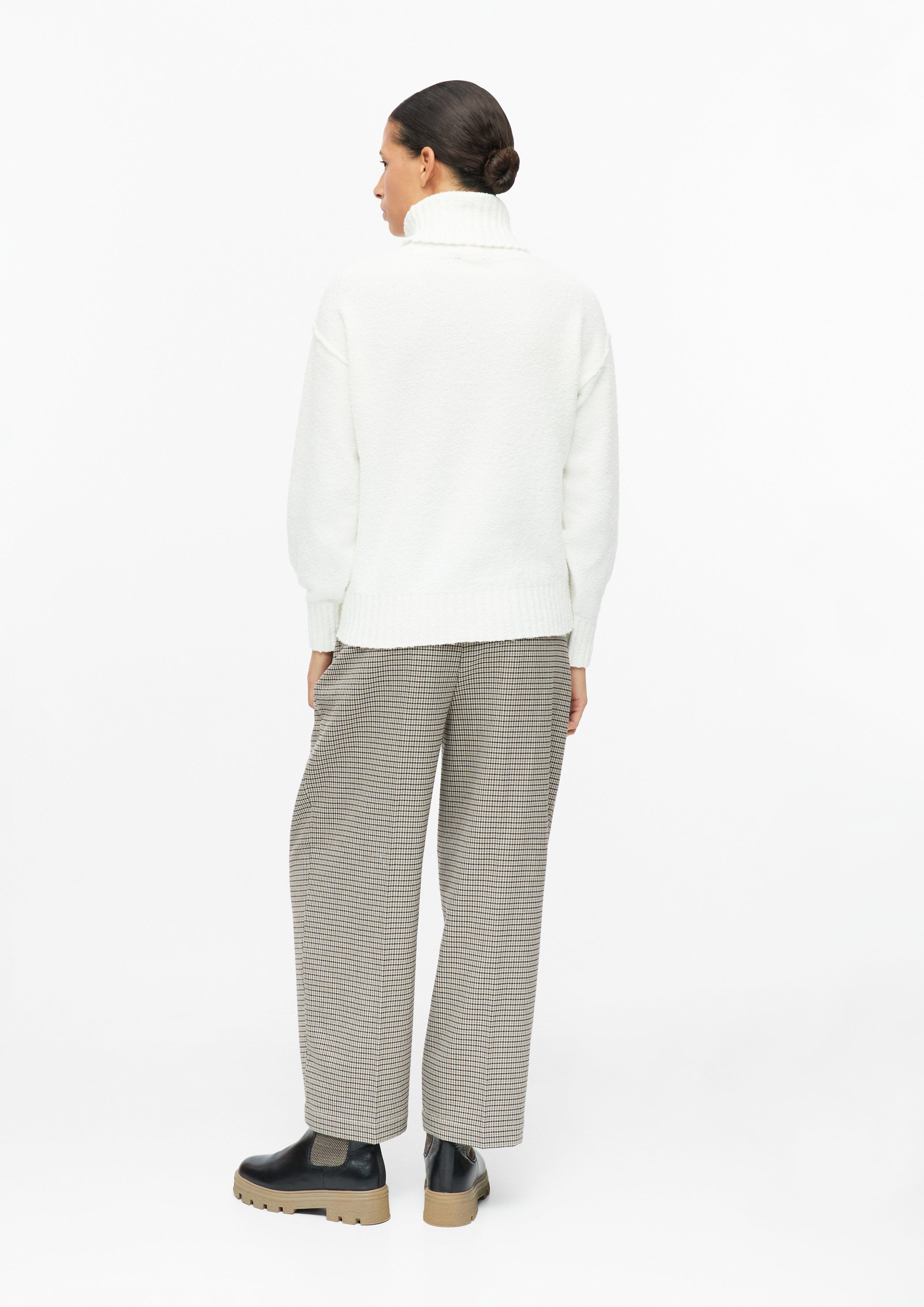 Damen Bouclé-Strickpullover mit Rollkragen in creme von s.Oliver