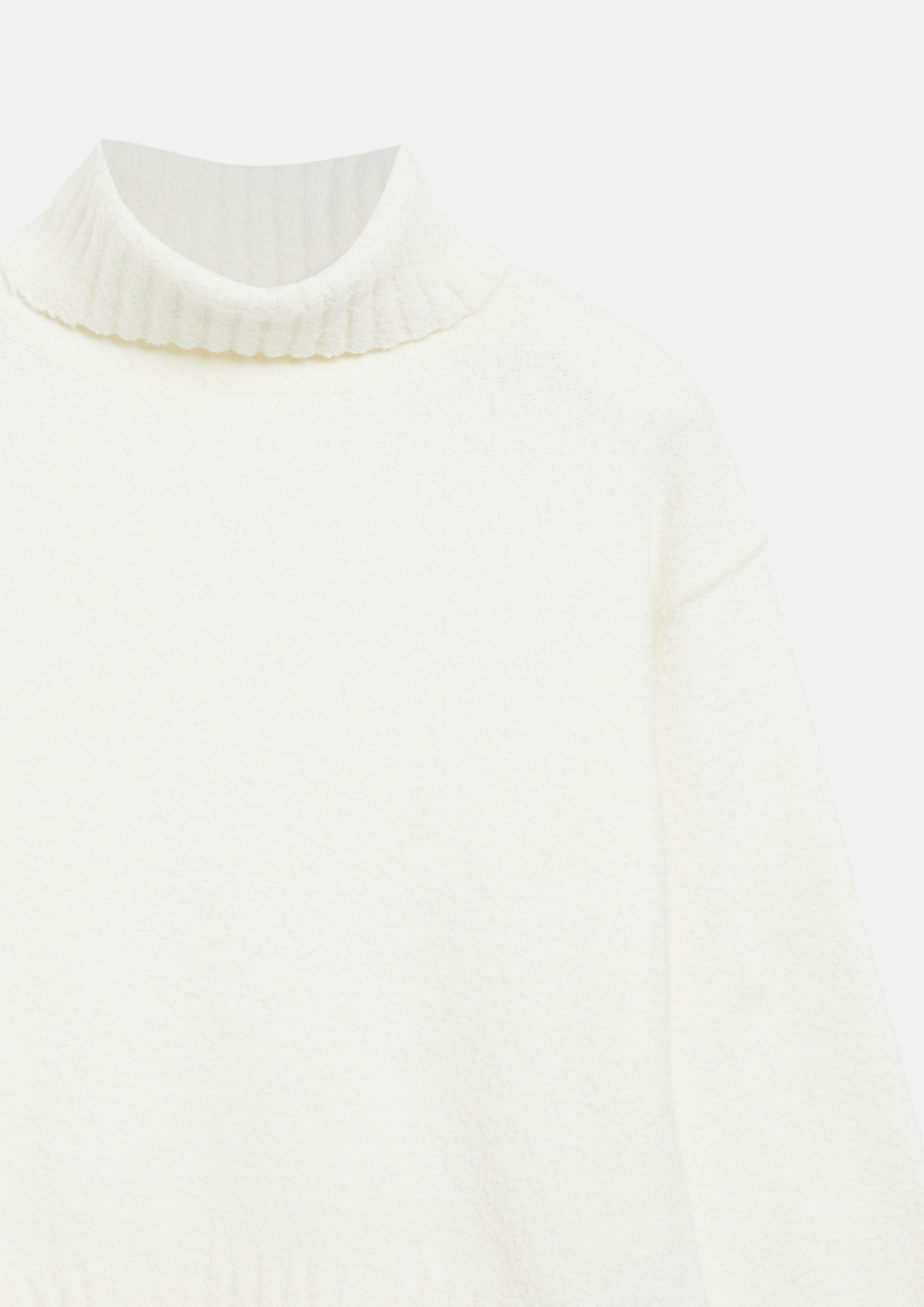 Damen Bouclé-Strickpullover mit Rollkragen in creme von s.Oliver