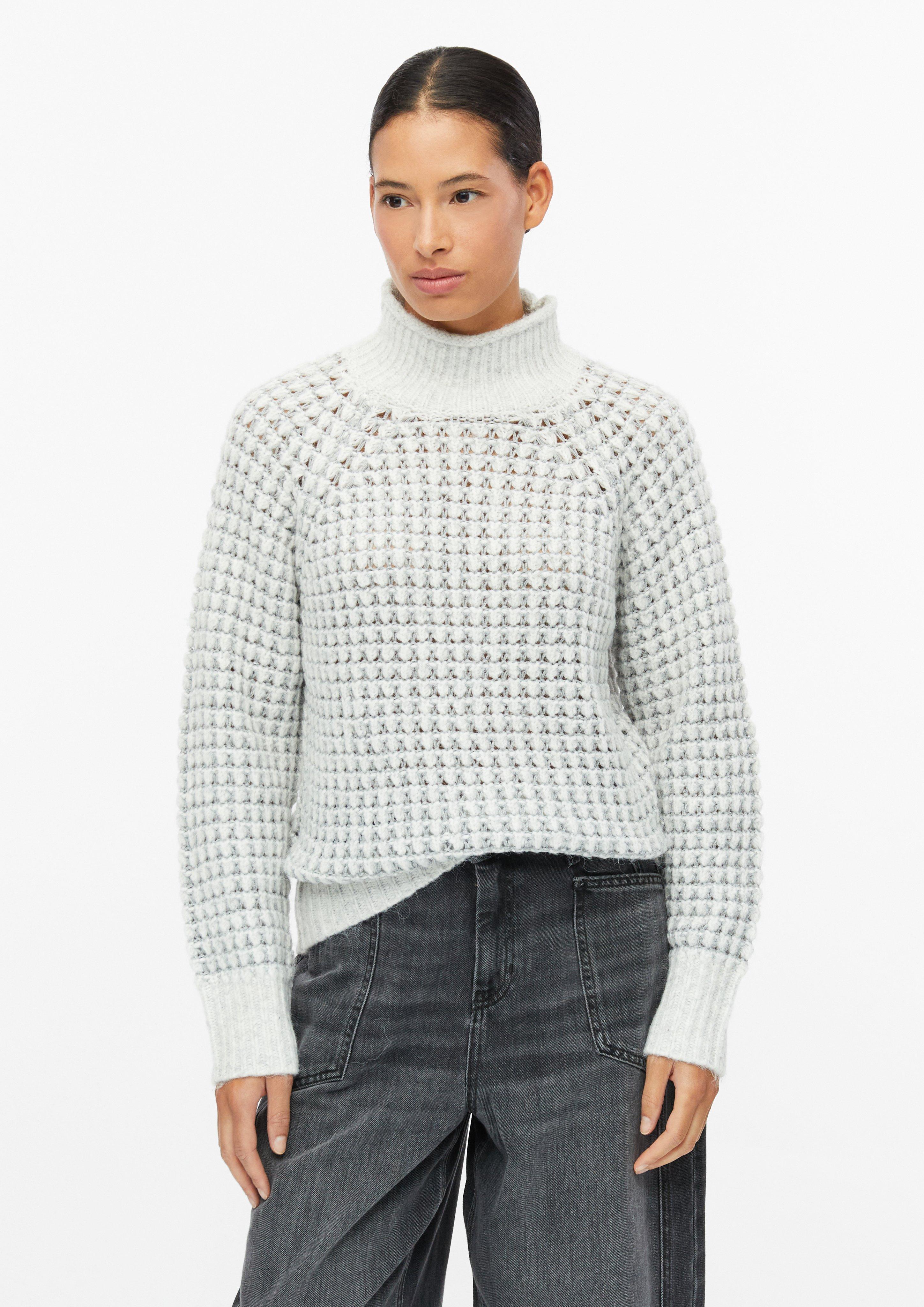 Strickpullover in Farbe hellgrau von s.Oliver