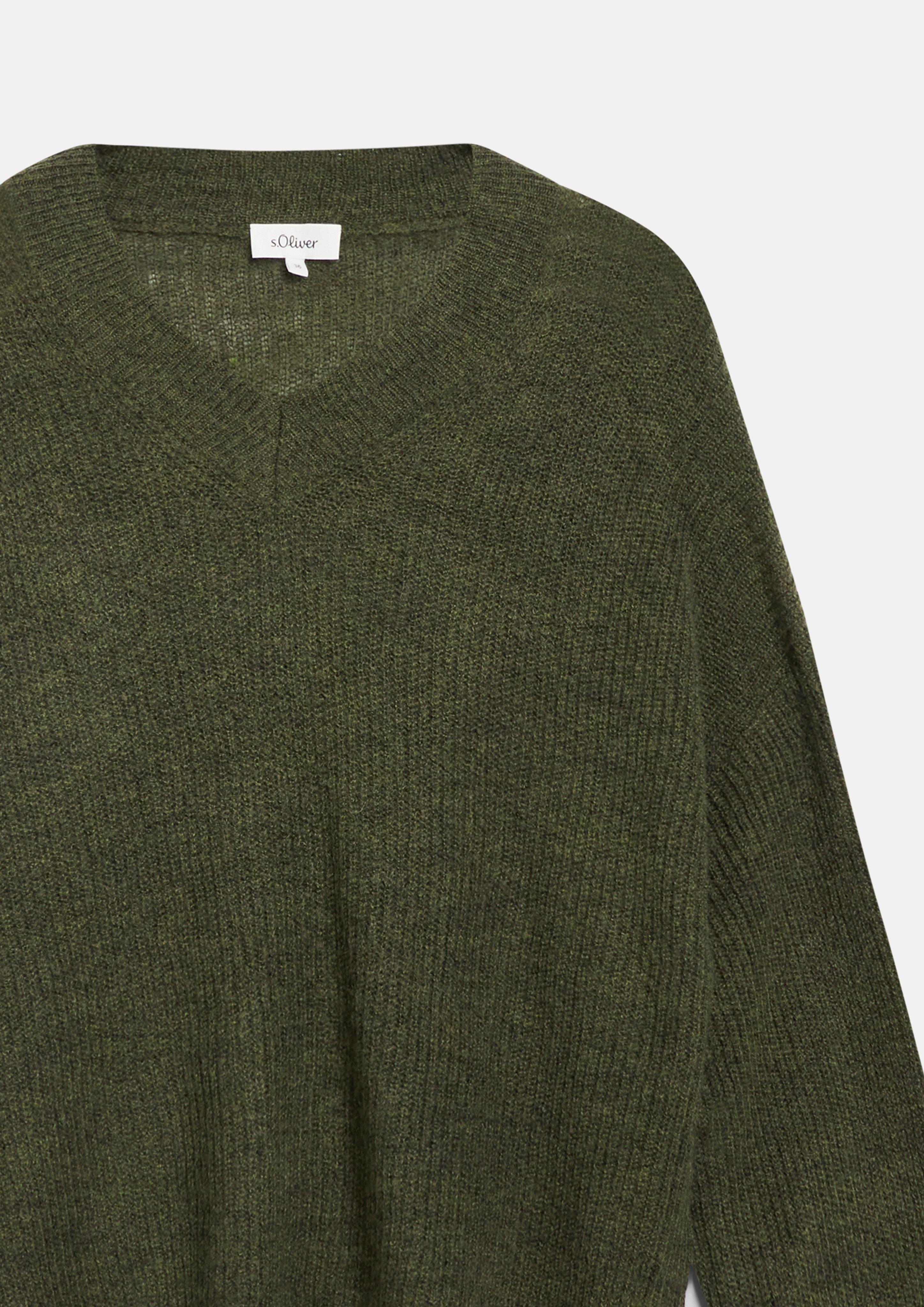 Femmes Pull en tricot en olive de s.Oliver