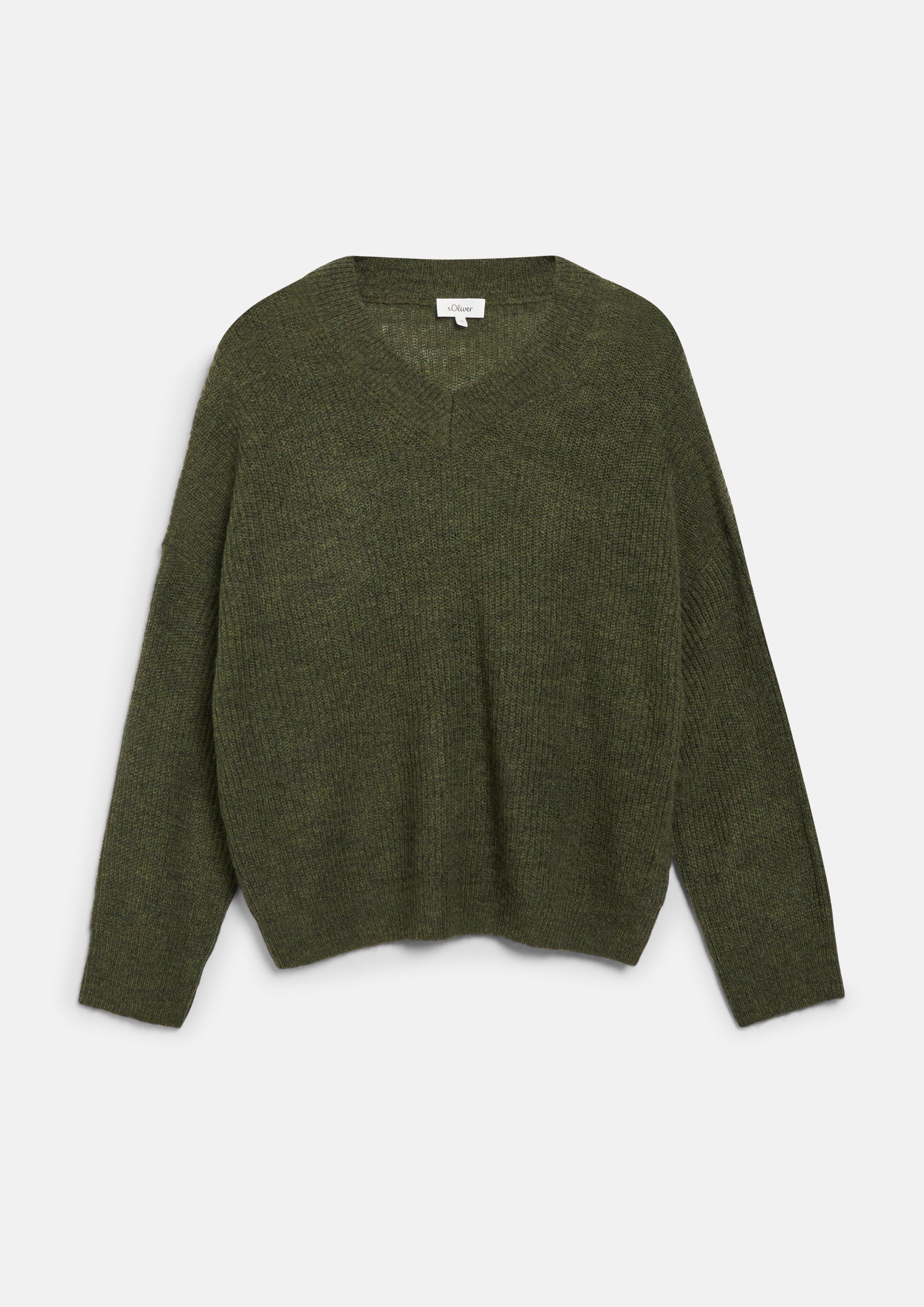 Femmes Pull en tricot en olive de s.Oliver