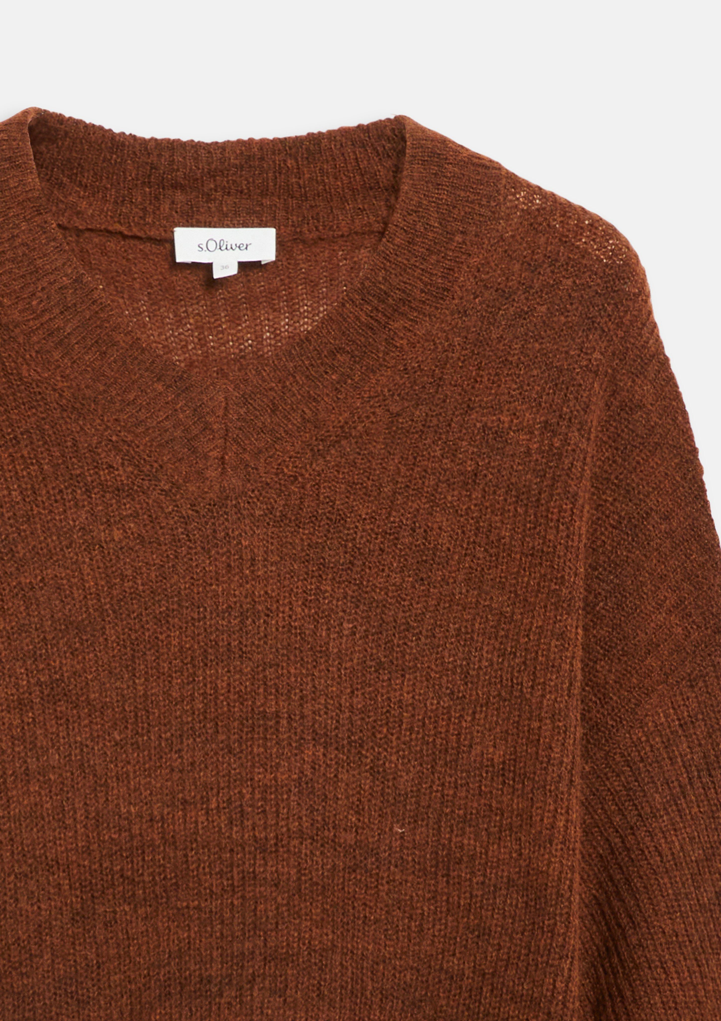 Damen Strickpullover in orange von s.Oliver