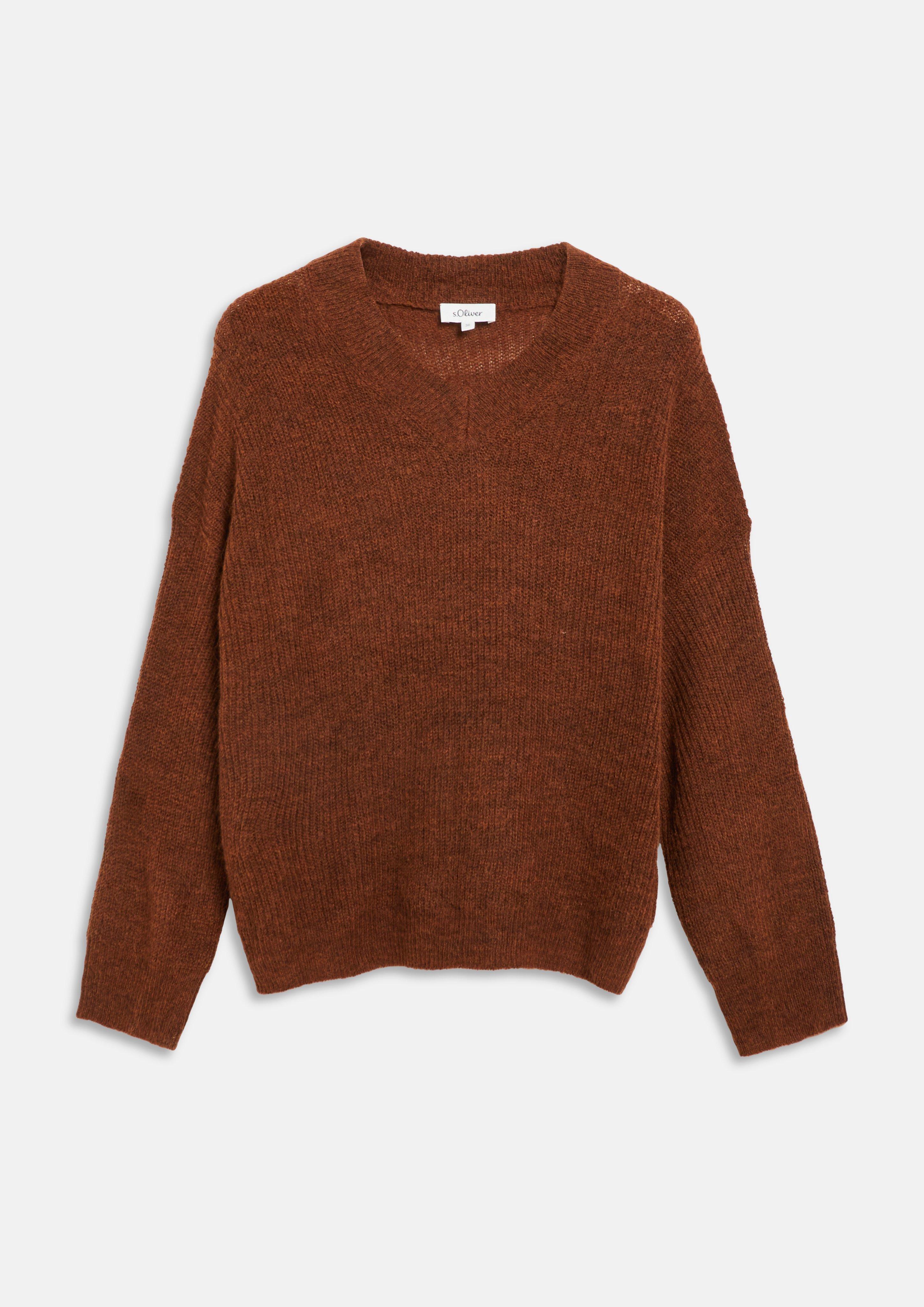 Damen Strickpullover in orange von s.Oliver