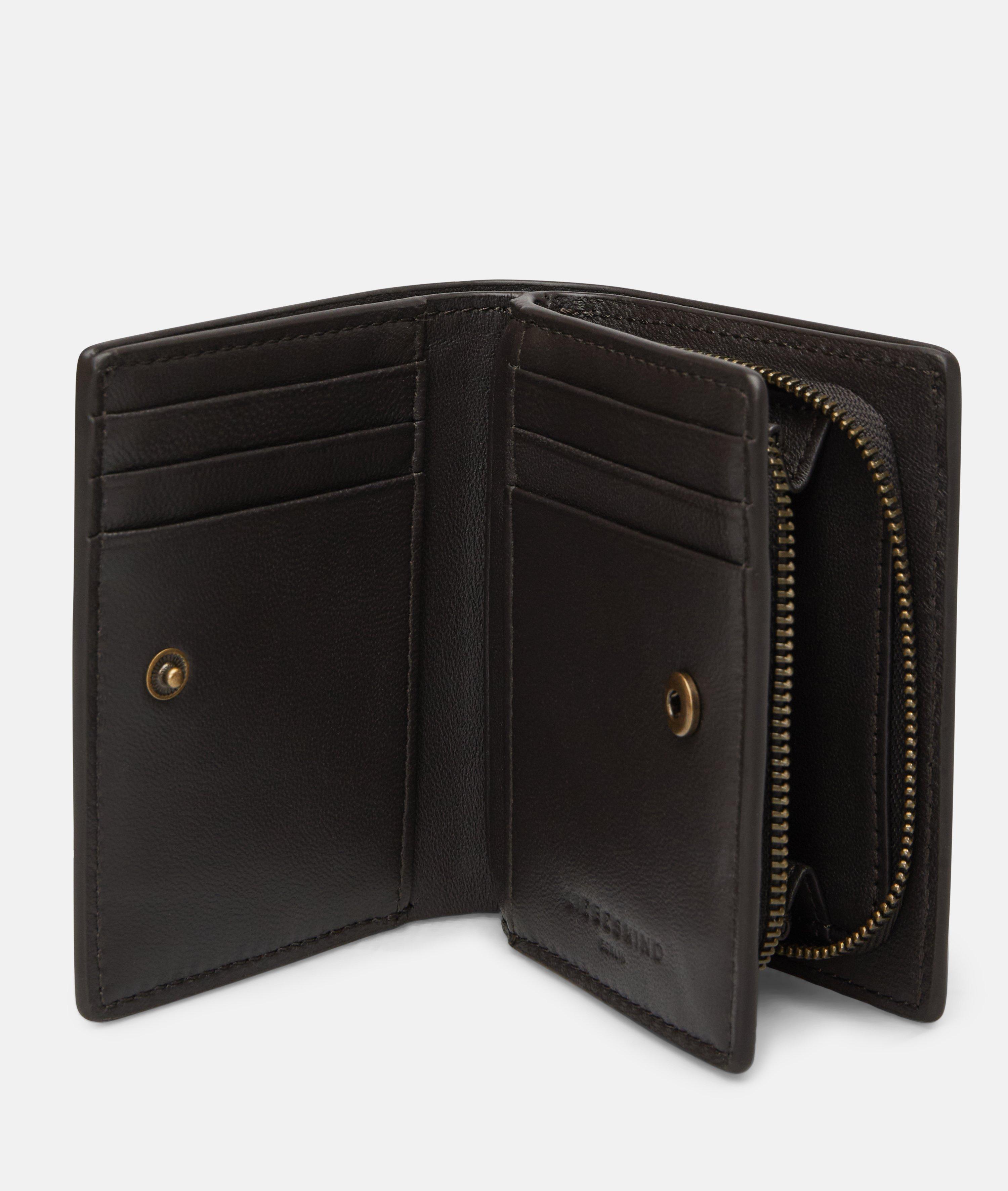 Wallet in brown & blue