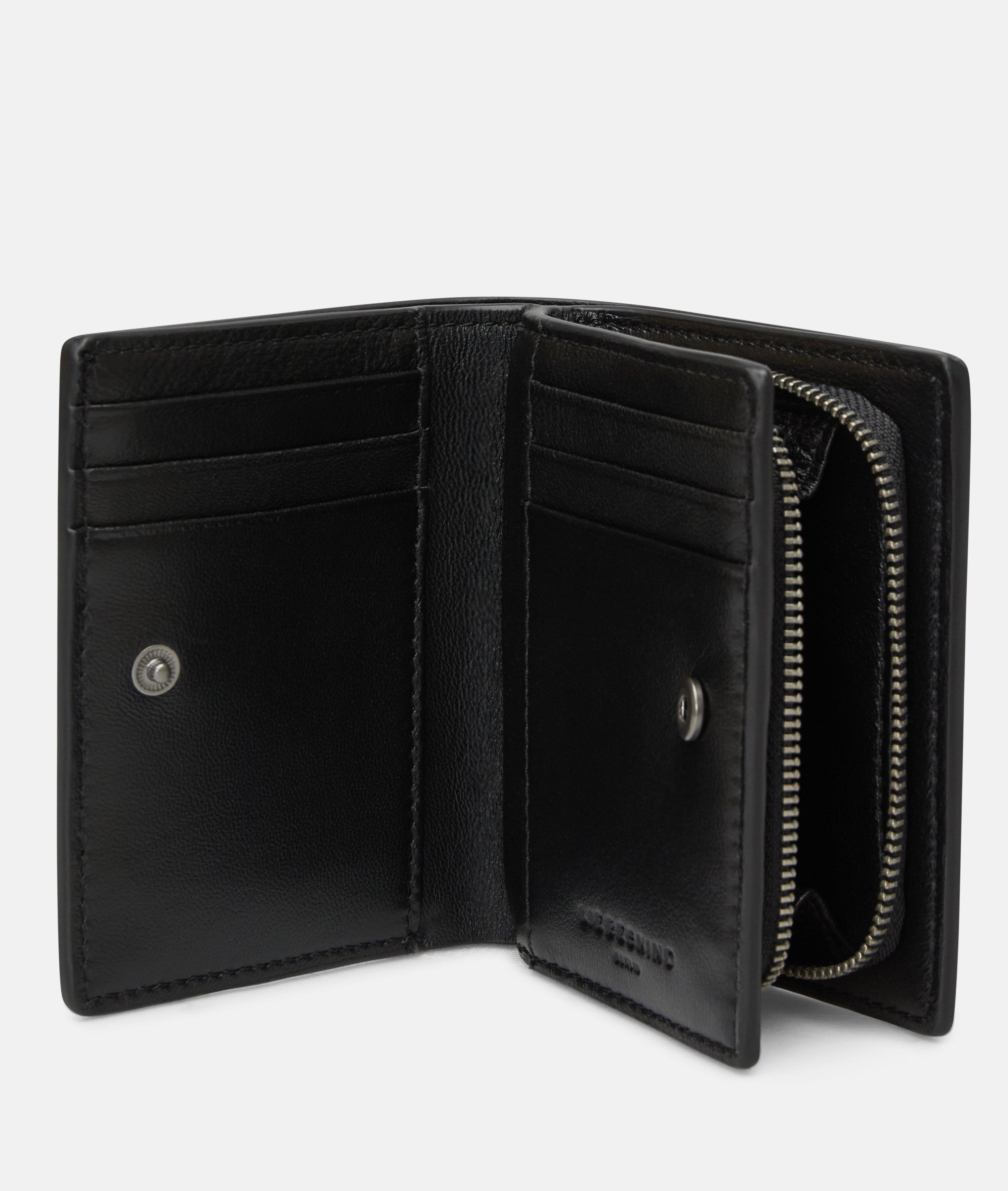 Wallet in black & blue