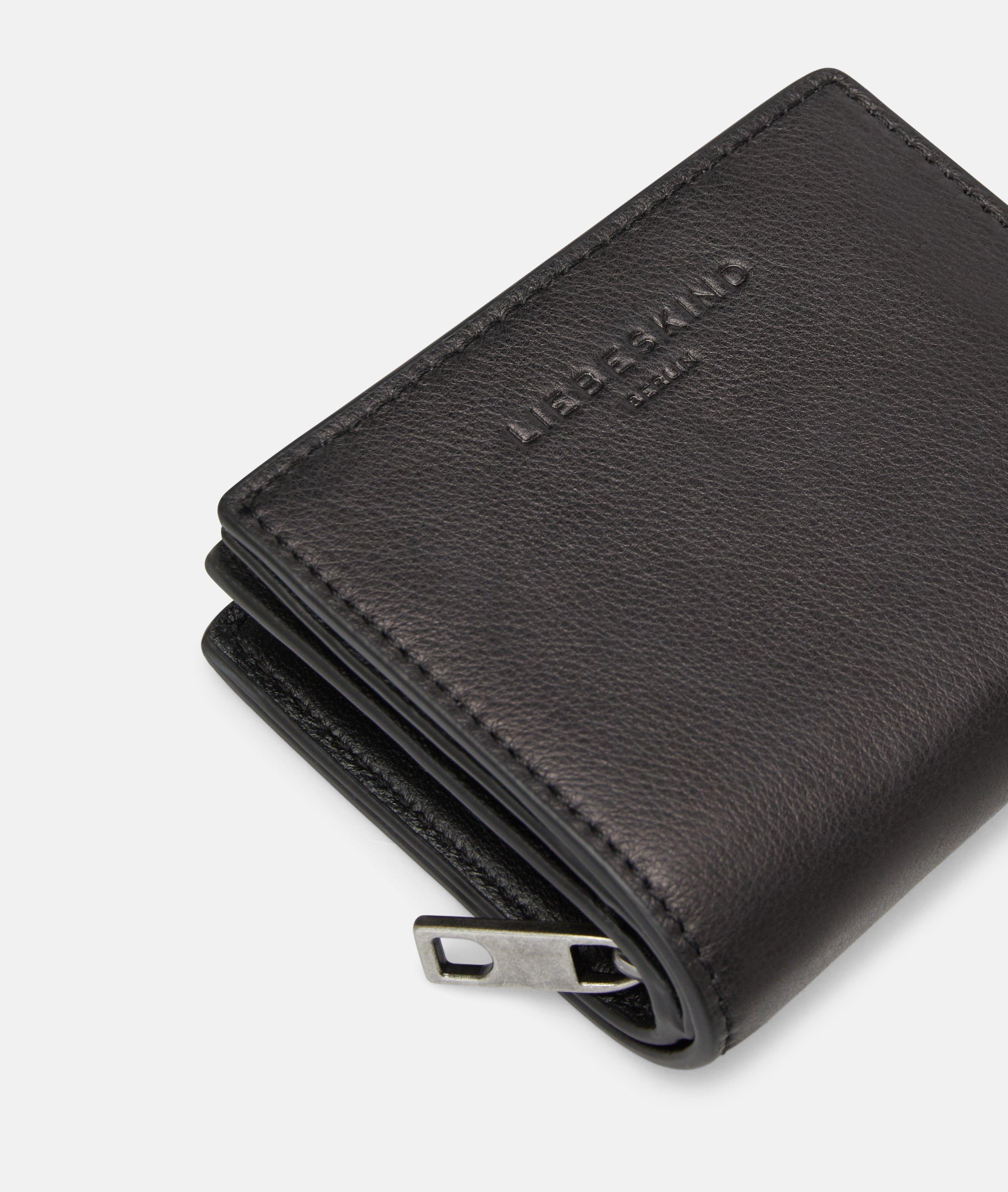 Wallet in black & blue