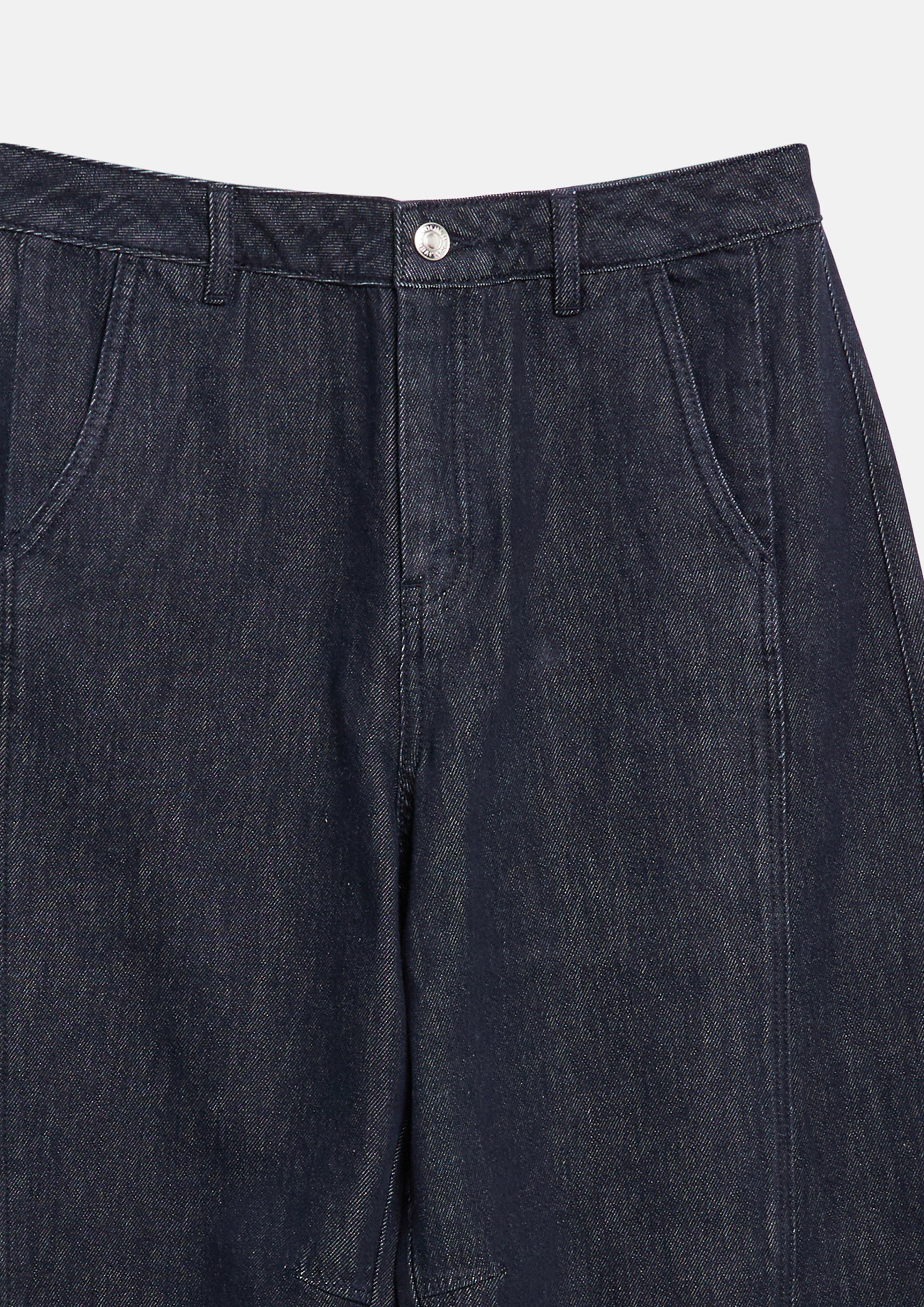 Damen Ankle Jeans / Regular Fit / High Rise / Barrel Leg / Non-Stretch in blau von s.Oliver