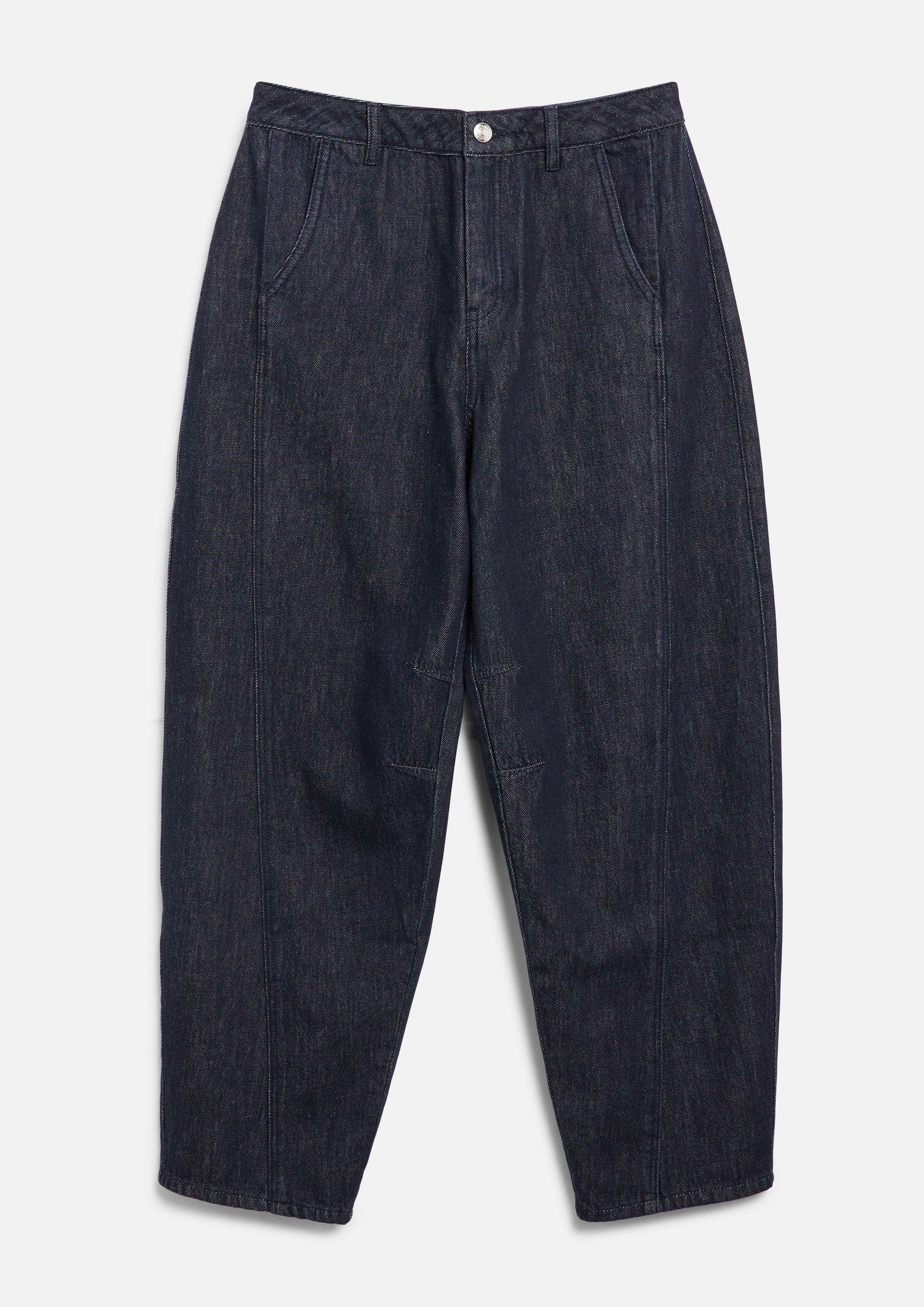 Damen Ankle Jeans / Regular Fit / High Rise / Barrel Leg / Non-Stretch in blau von s.Oliver