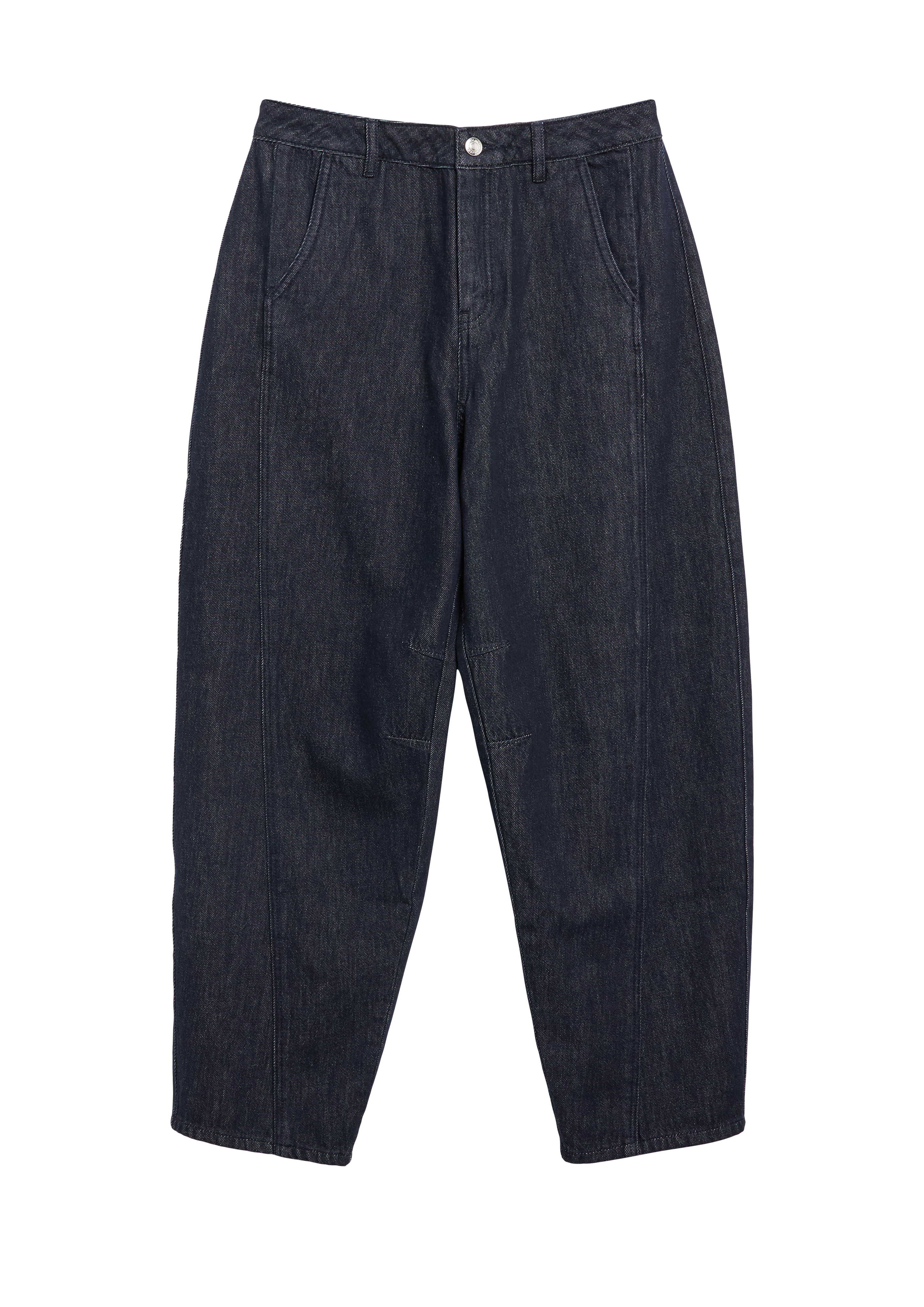 Enkellange jeans / Regular fit / Hoge taille / Barrel-pijpen / Niet-rekbaar