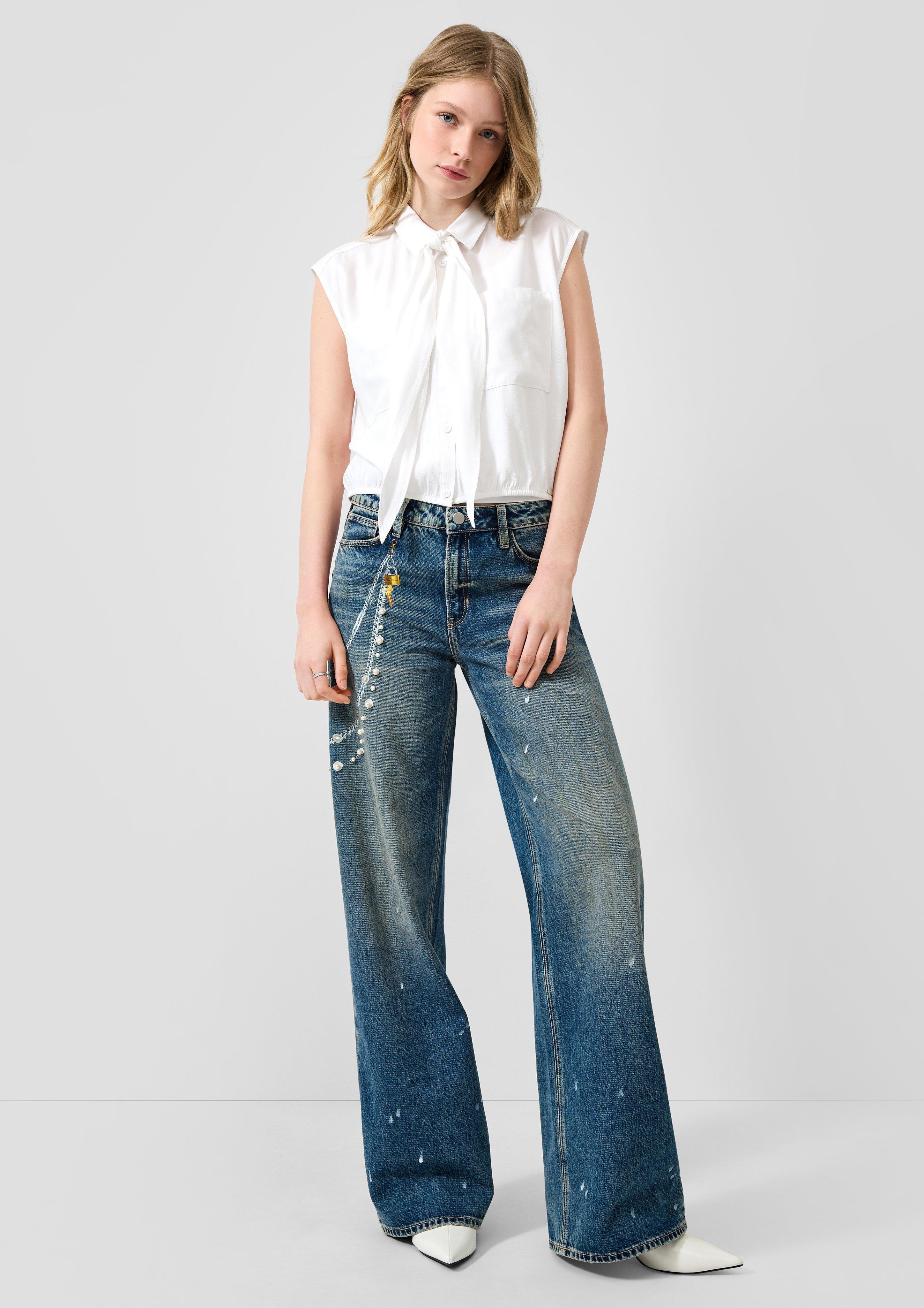 Women Blouse in white by QS