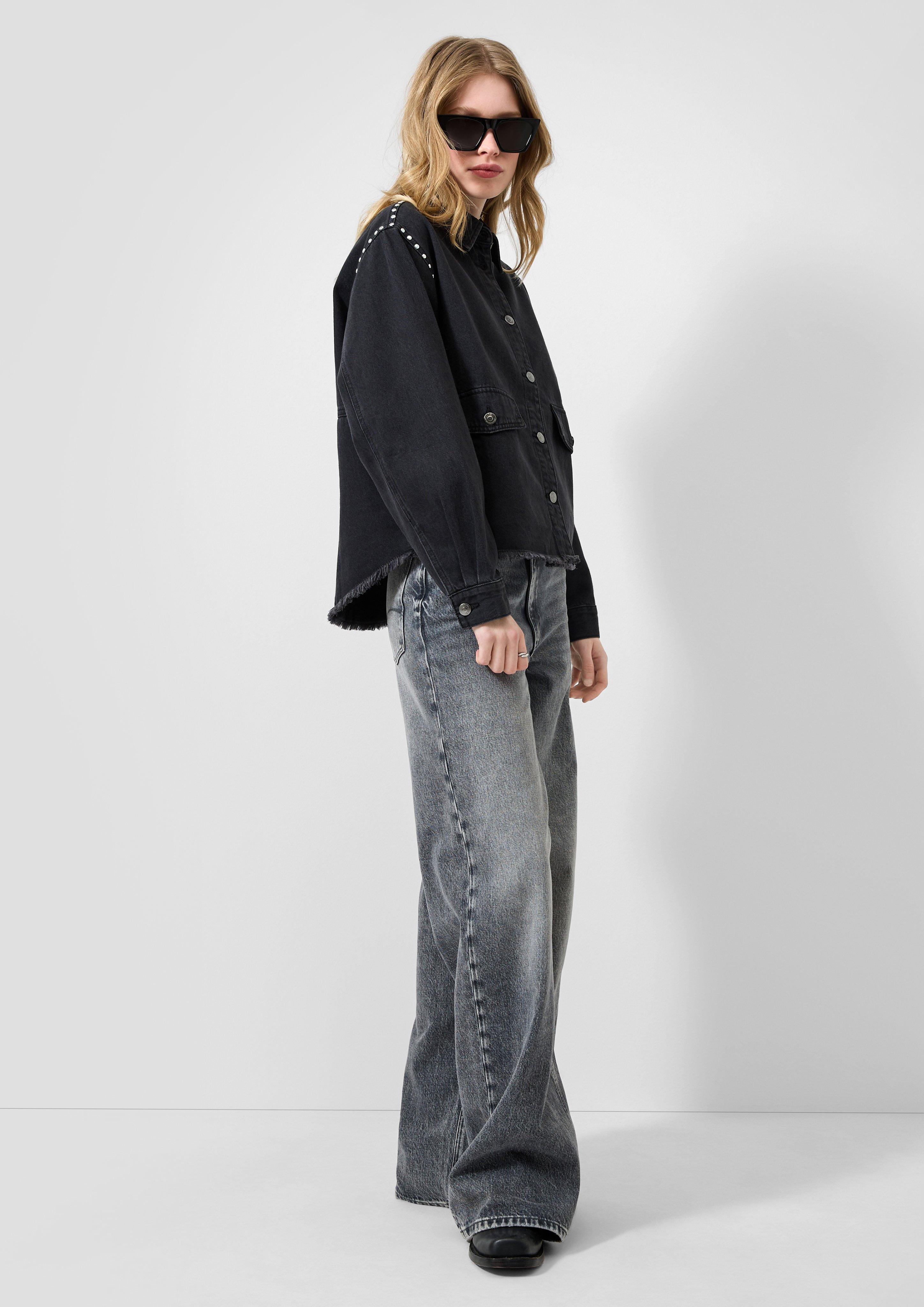 Women Blouse in black by QS