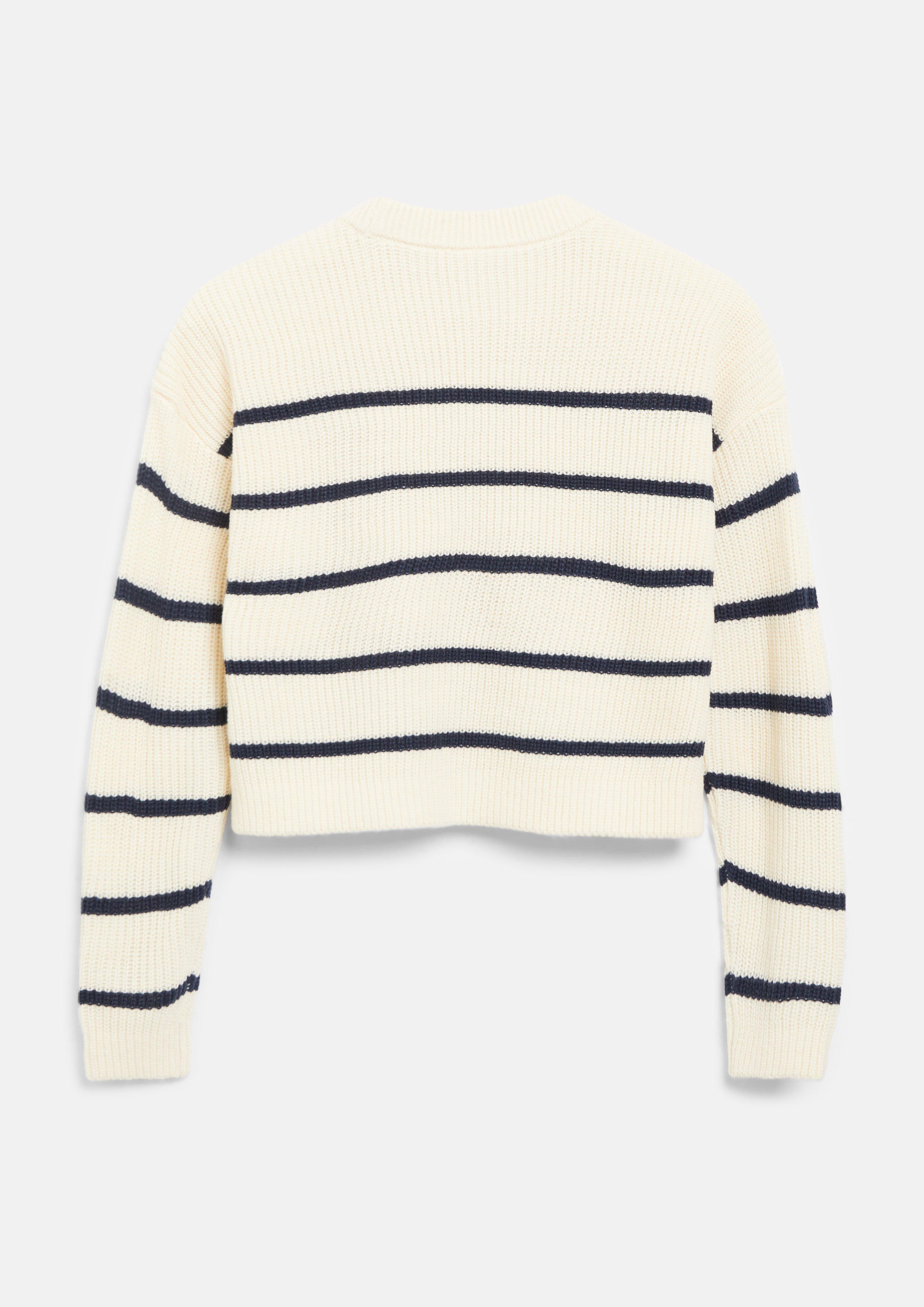 Kinder Verkürzter Strickpullover im Boxy-Fit in creme von s.Oliver