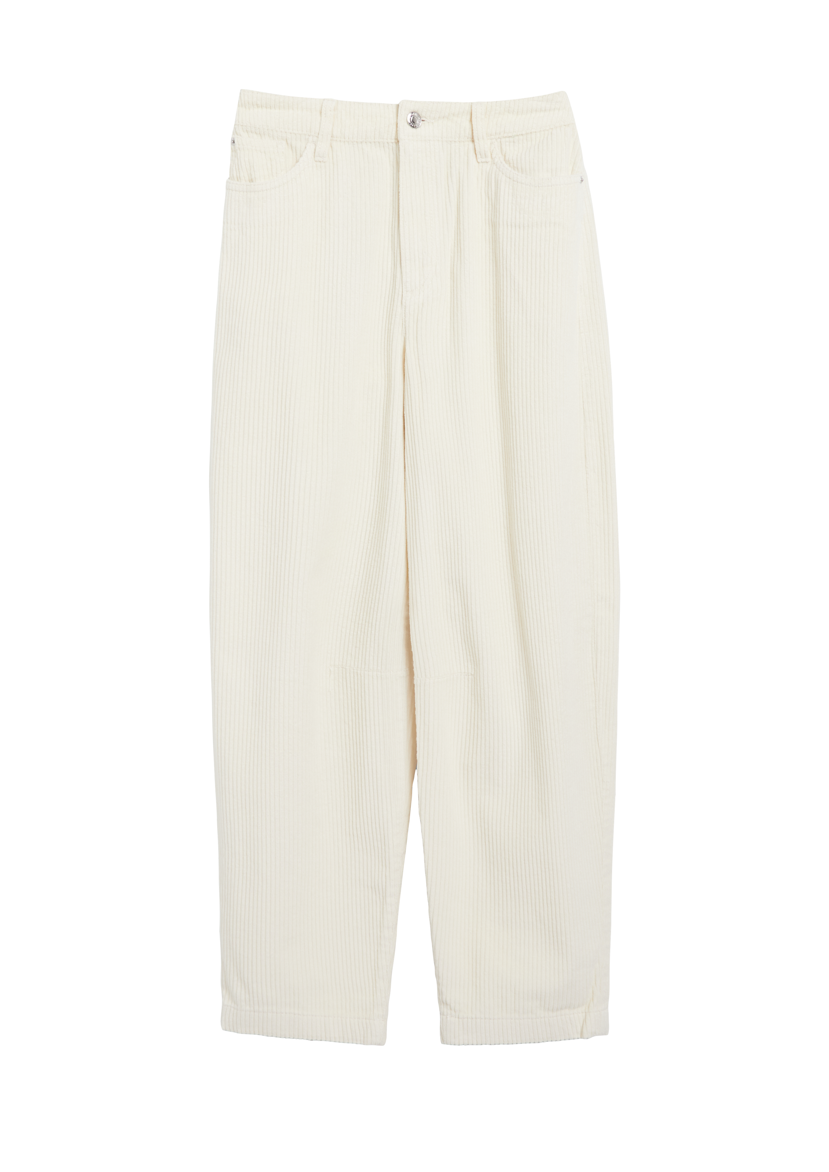 Korte corduroybroek met barrel-leg