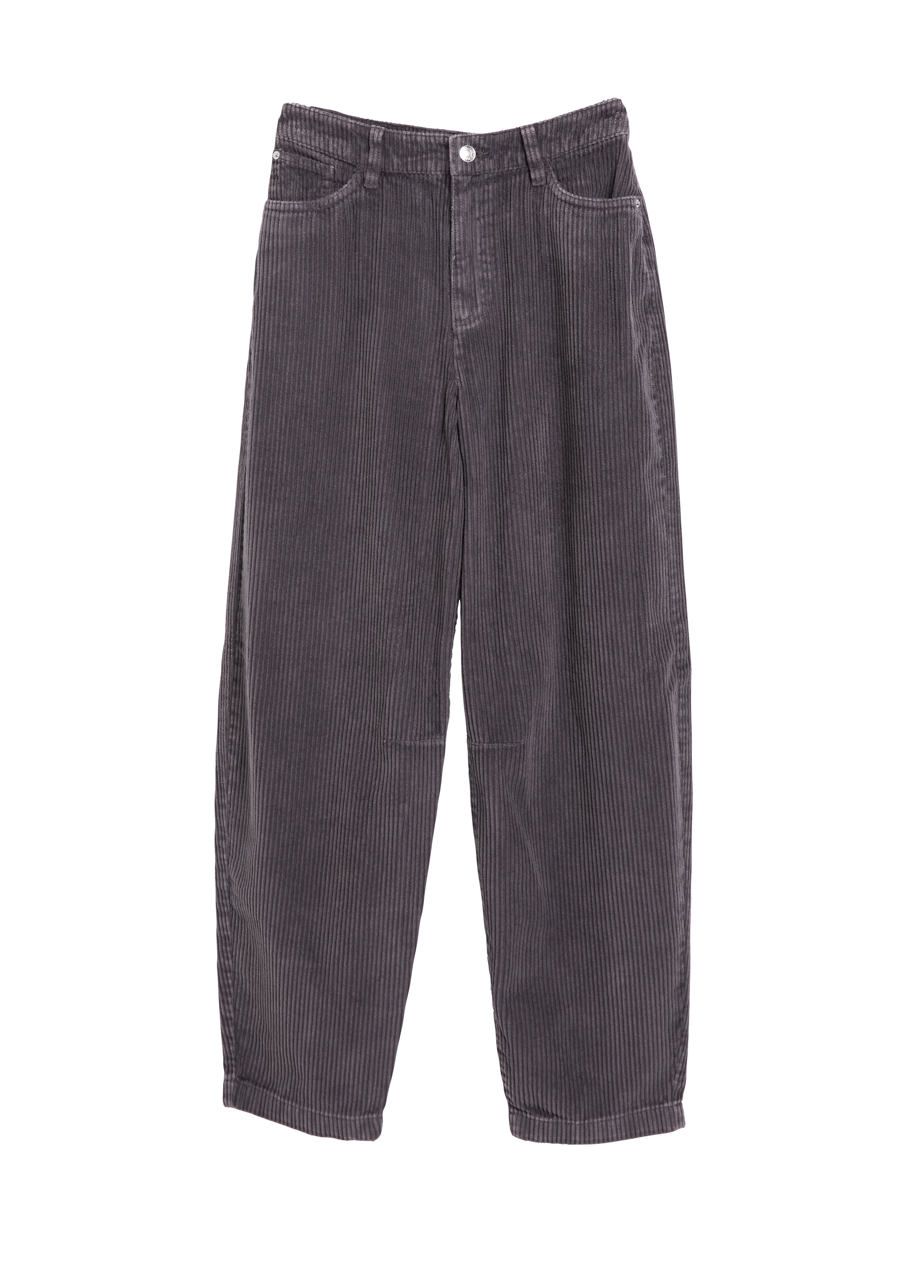 Korte corduroybroek met barrel-leg