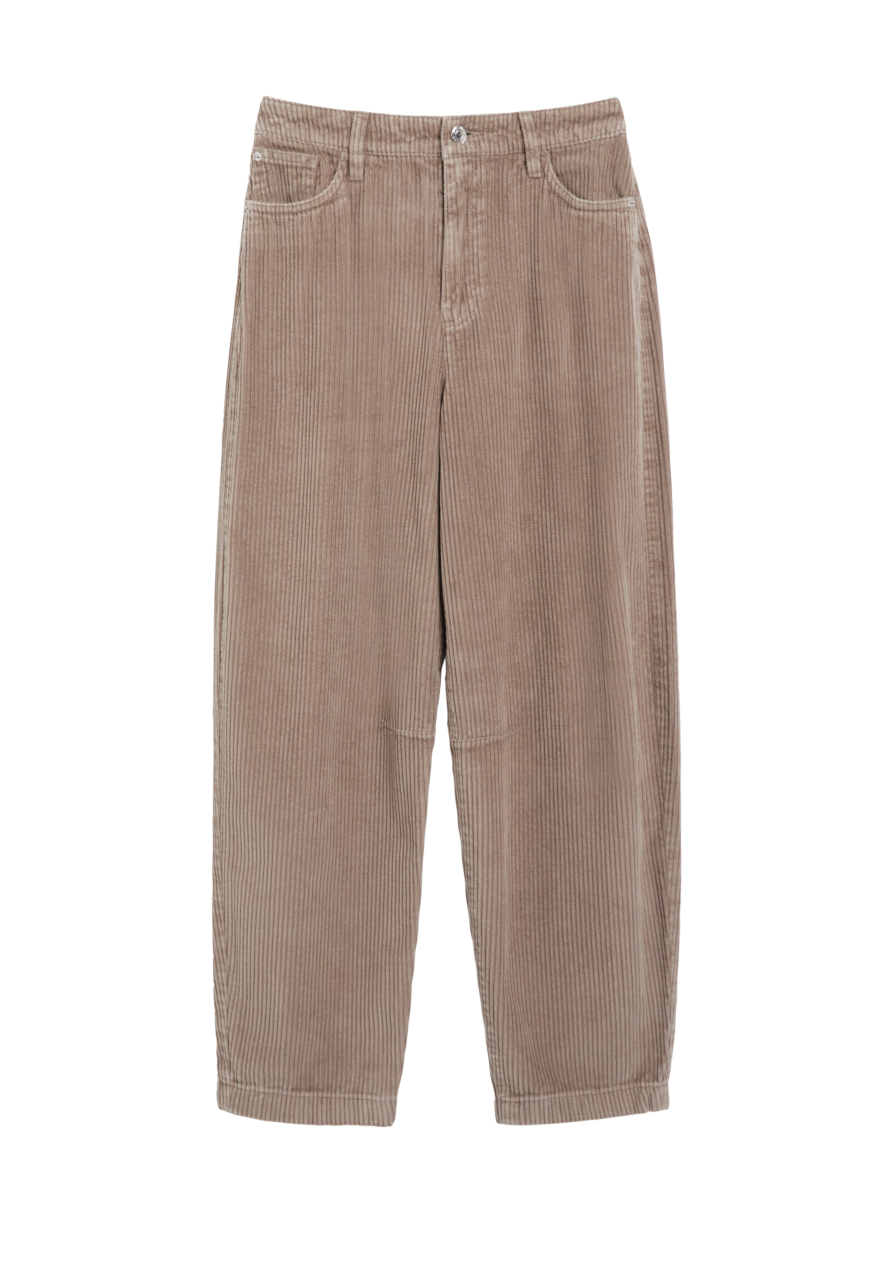 Korte corduroybroek met barrel-leg