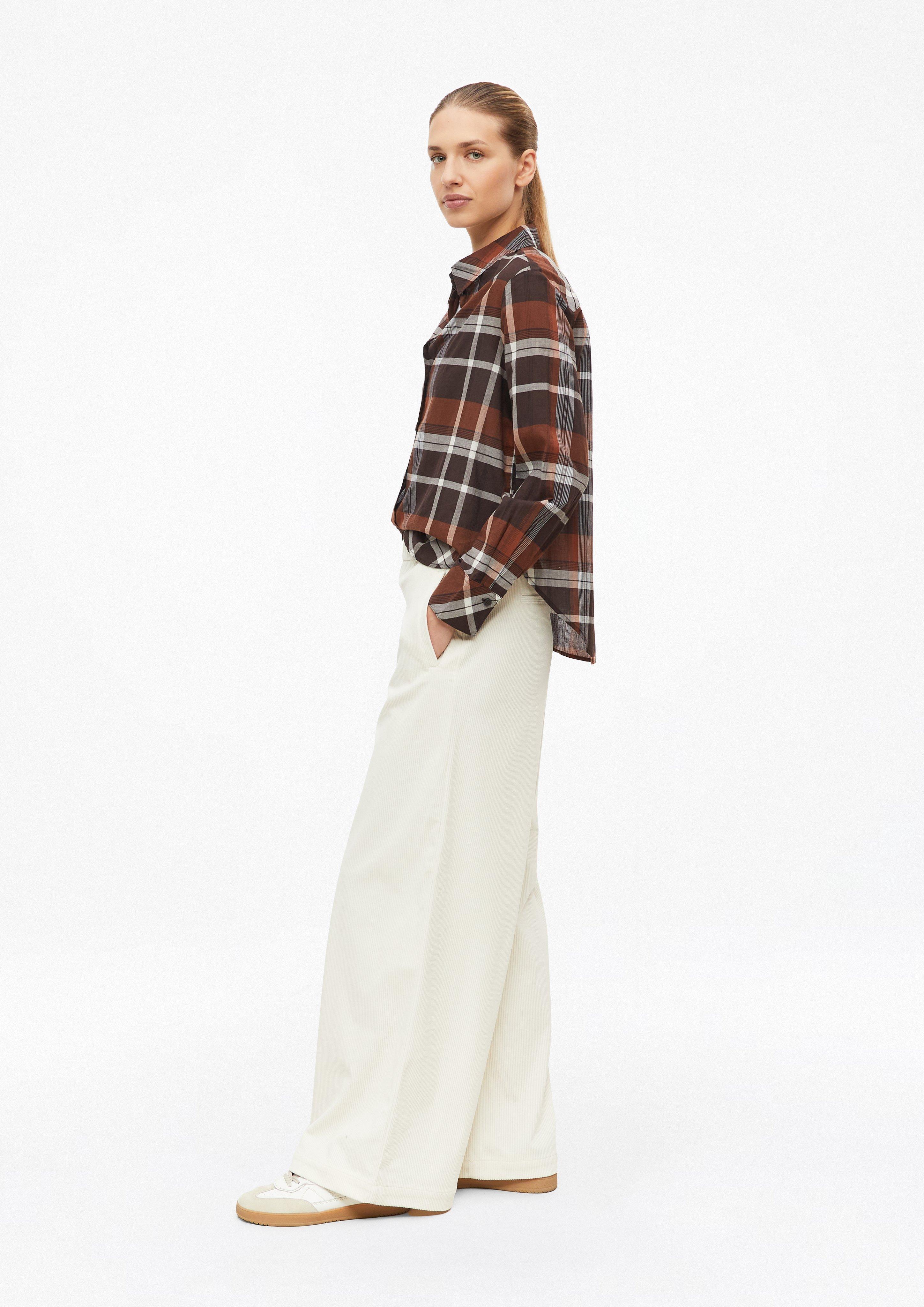 Damen Weiche Cordhose mit Barrel Leg in creme von s.Oliver