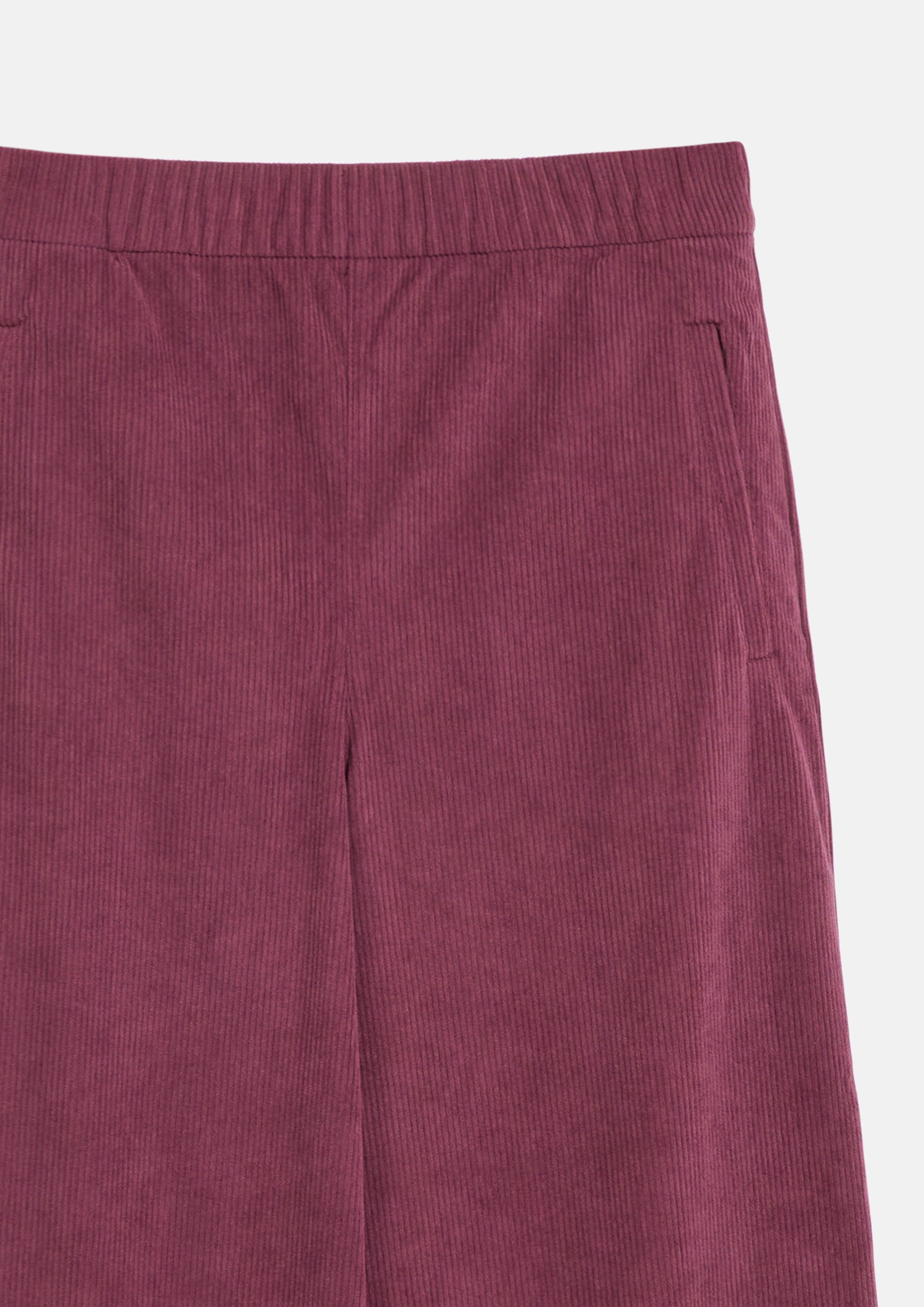 Damen Weiche Cordhose mit Barrel Leg in rot von s.Oliver