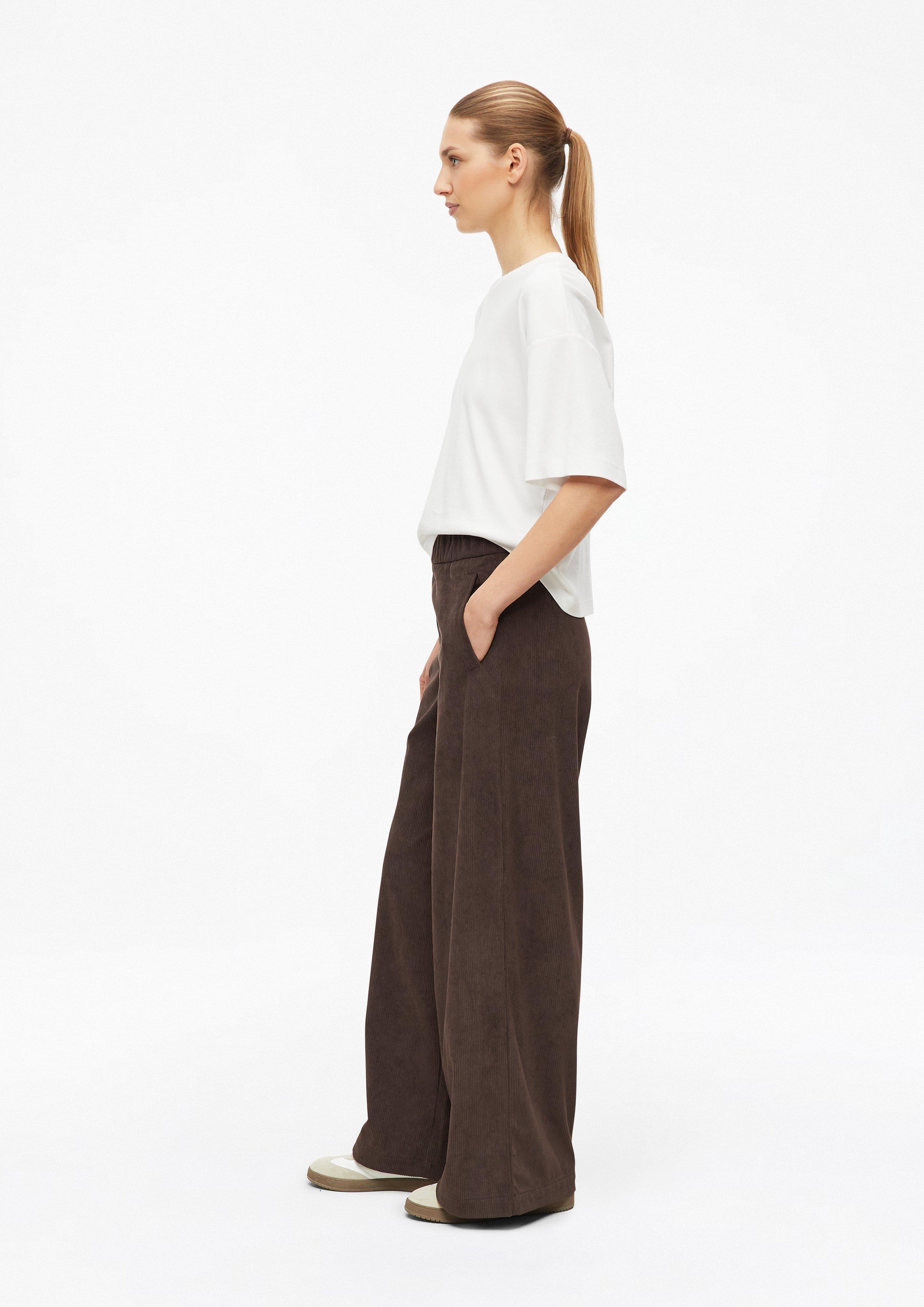 Damen Weiche Cordhose mit Barrel Leg in braun von s.Oliver