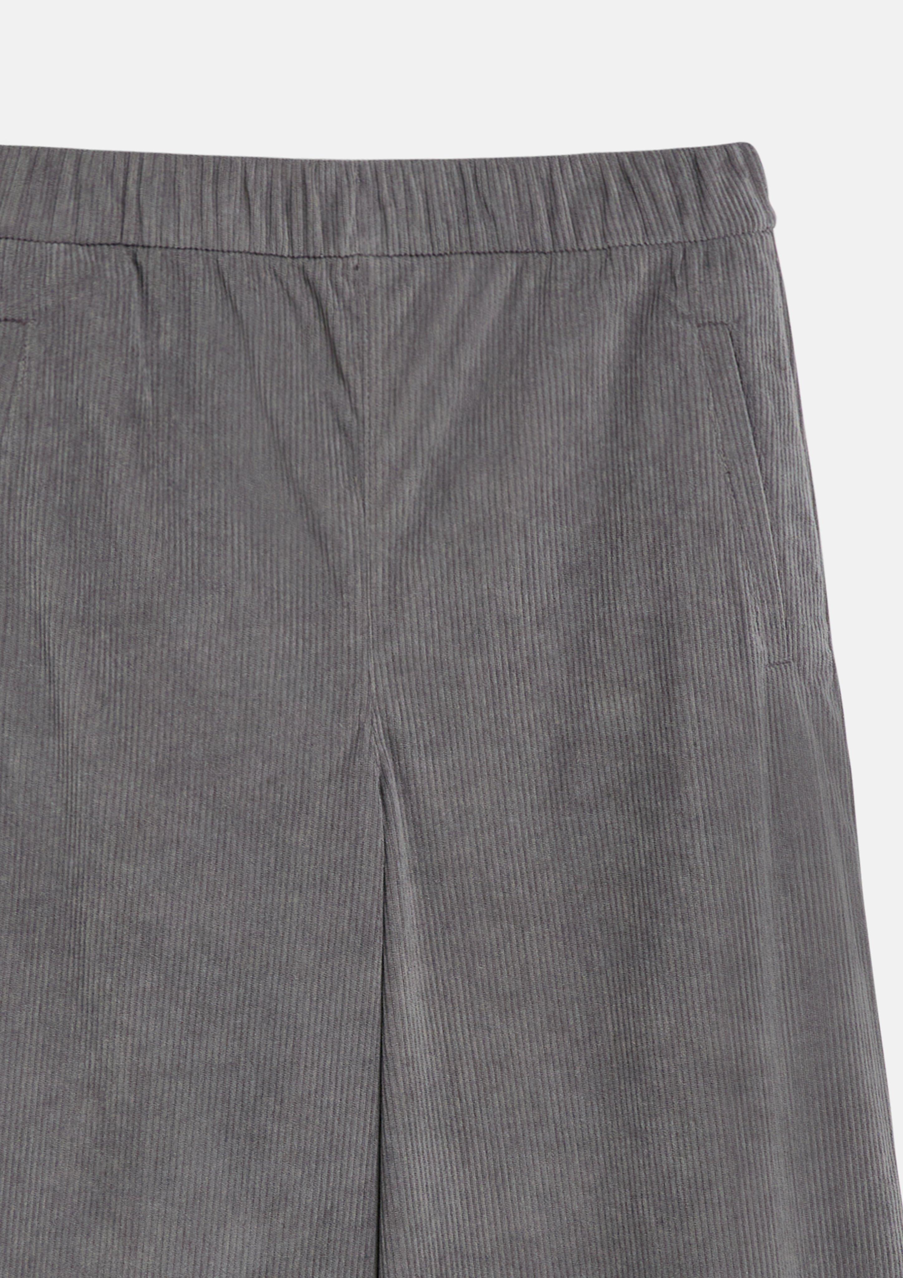 Damen Weiche Cordhose mit Barrel Leg in grau von s.Oliver
