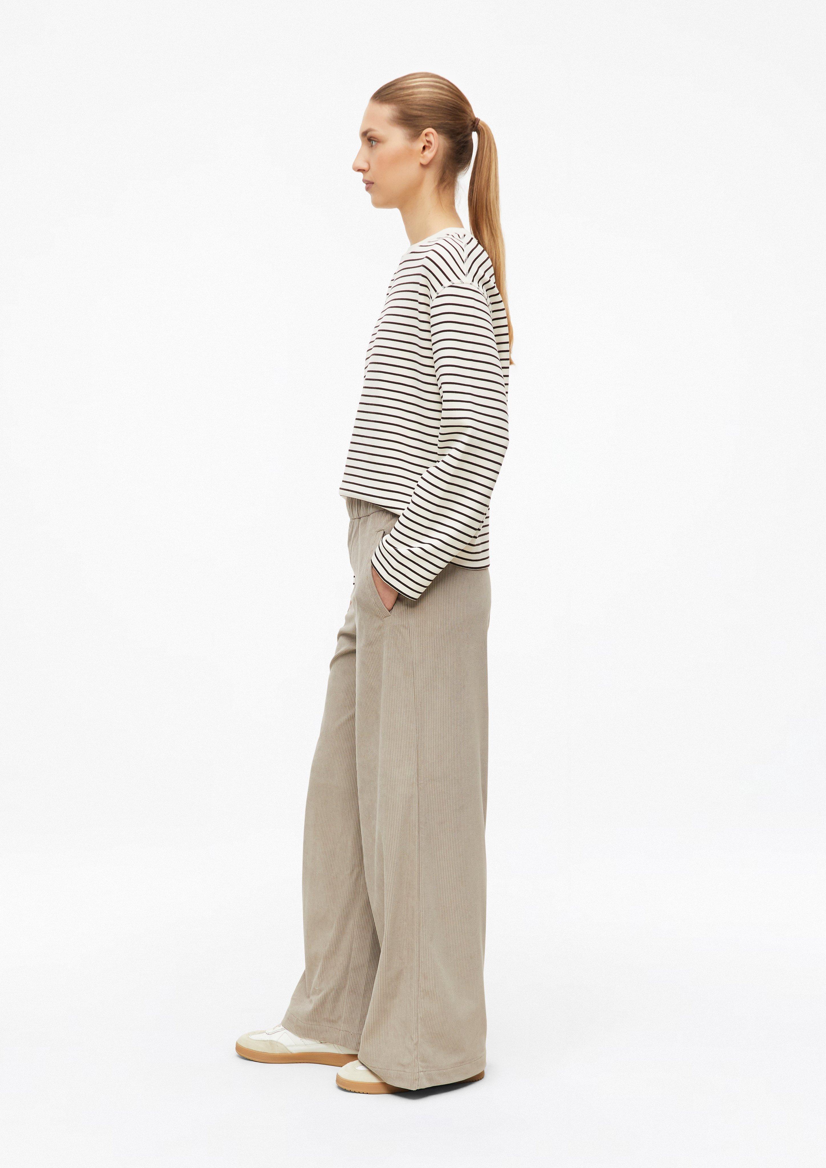 Damen Weiche Cordhose mit Barrel Leg in braun von s.Oliver