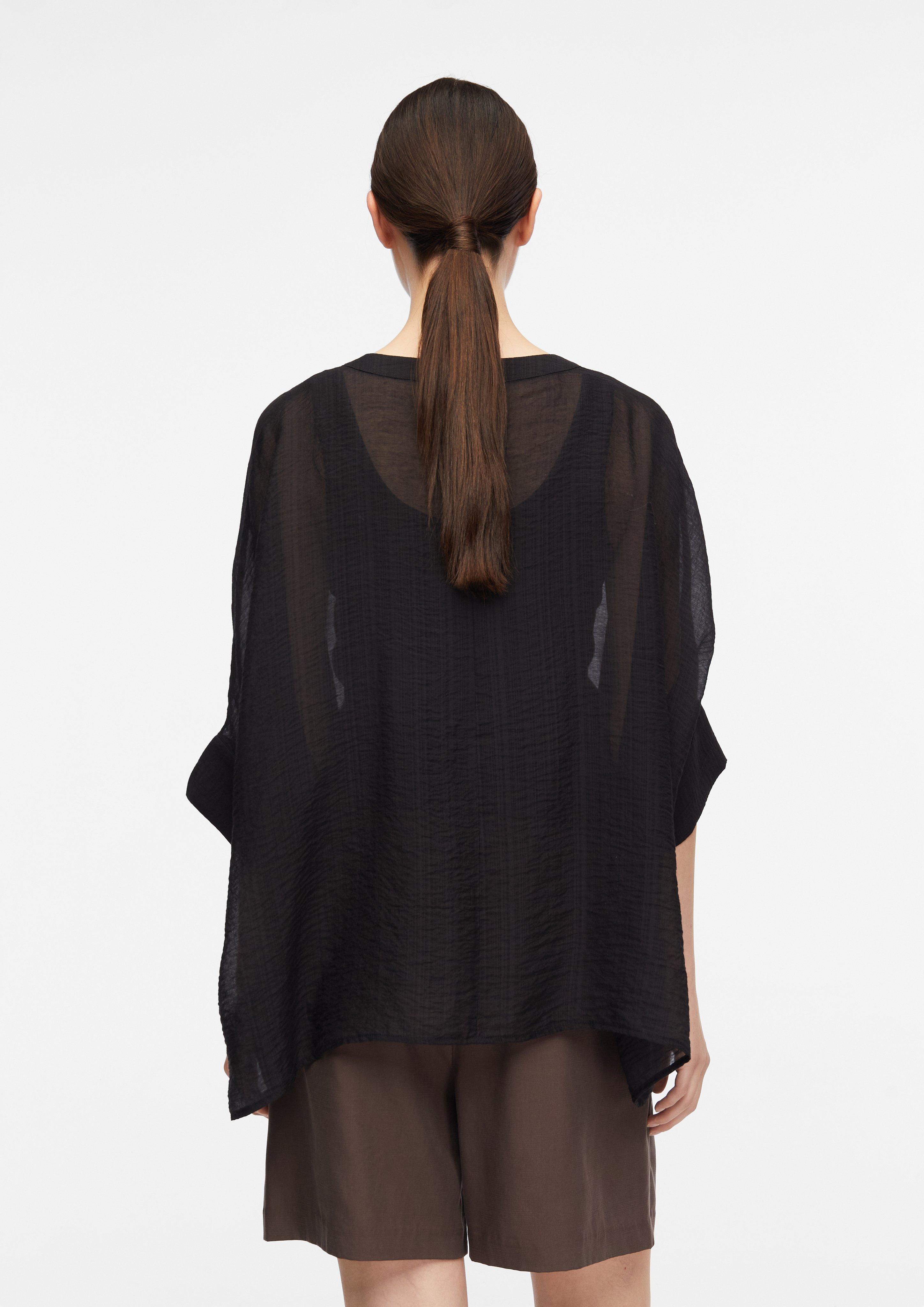 Oversized Bluse aus Viskosechiffon in  von COMMA