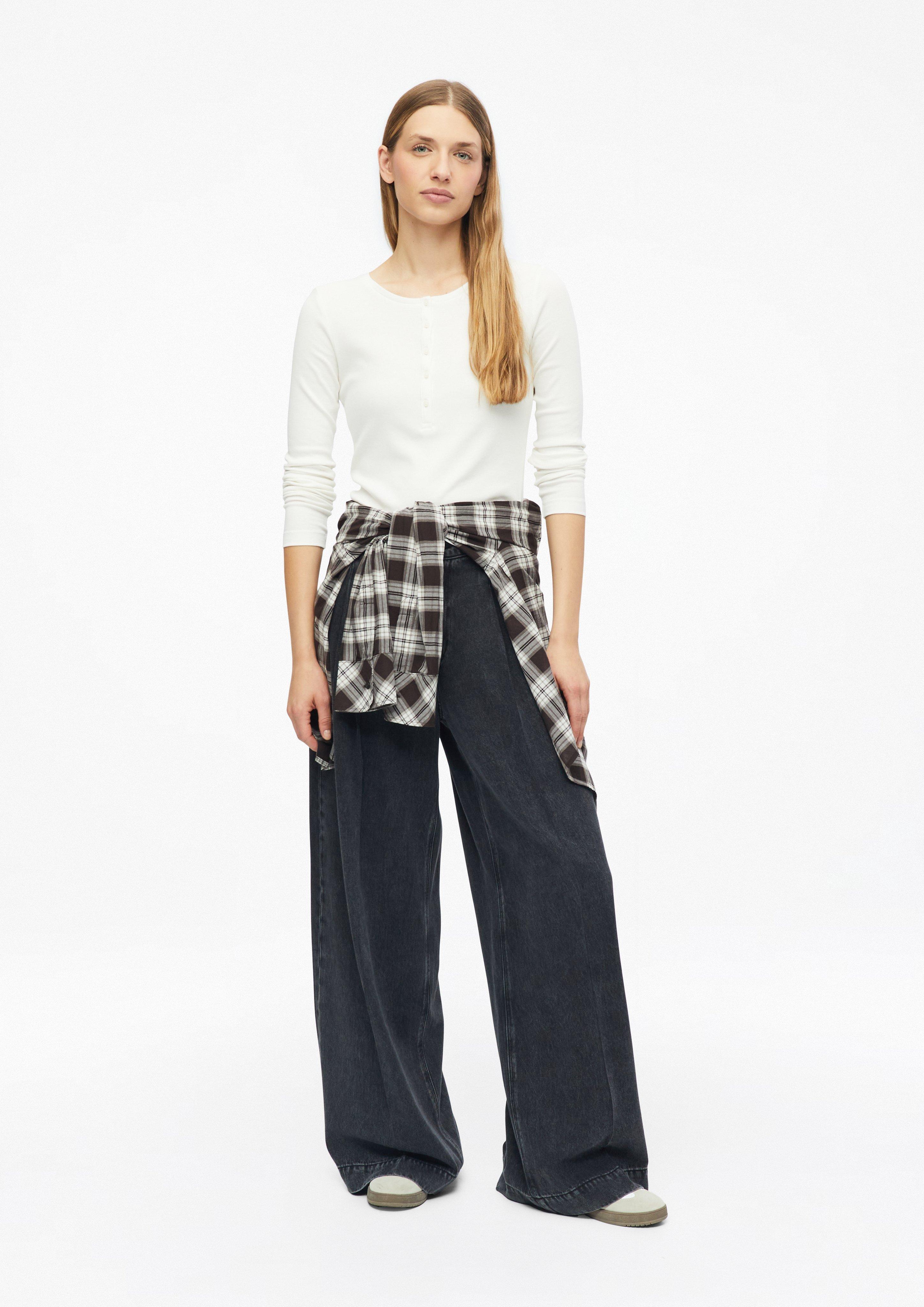 Damen s.Oliver x Heidi Klum: Jeans / High Rise / Extra Wide Fit in grau von s.Oliver