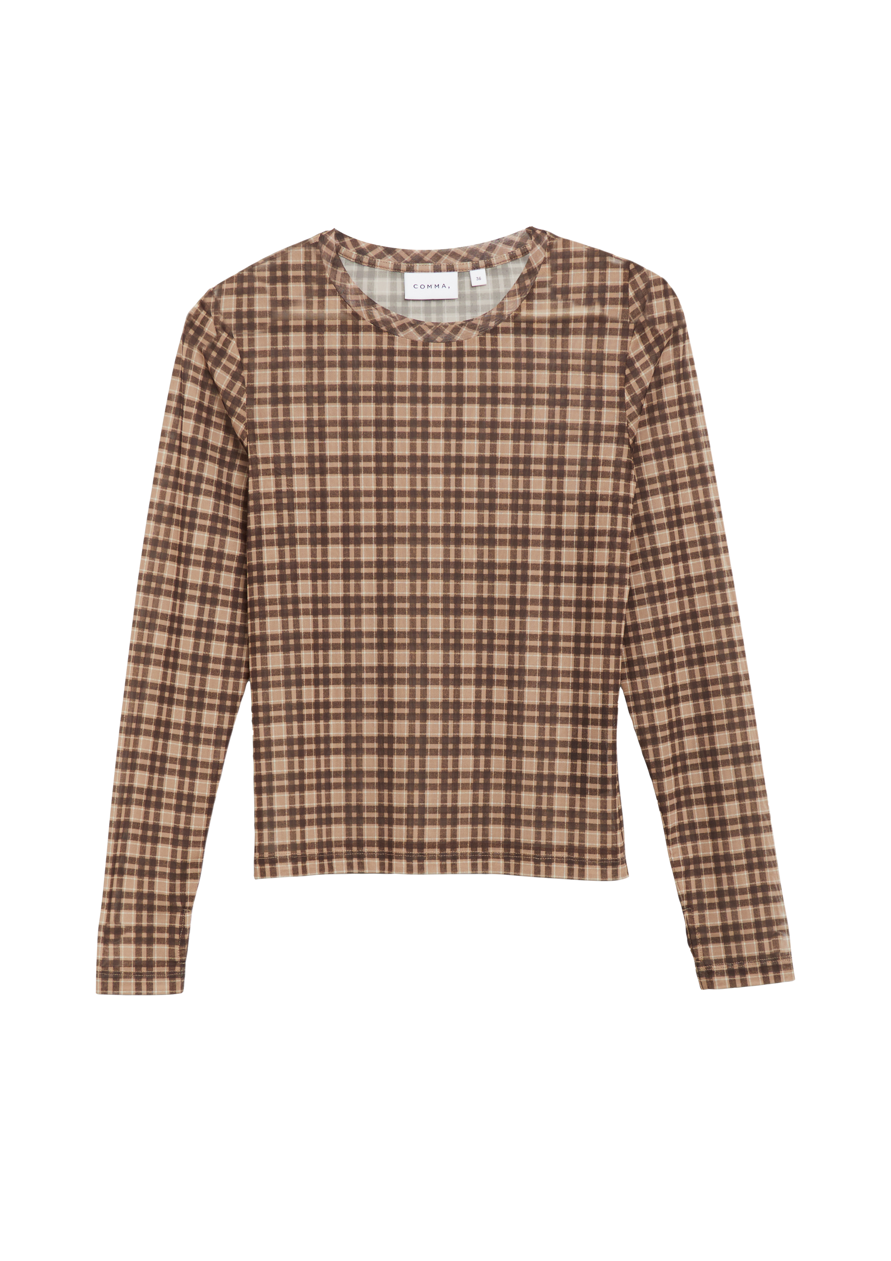 Mouwloze top van mesh