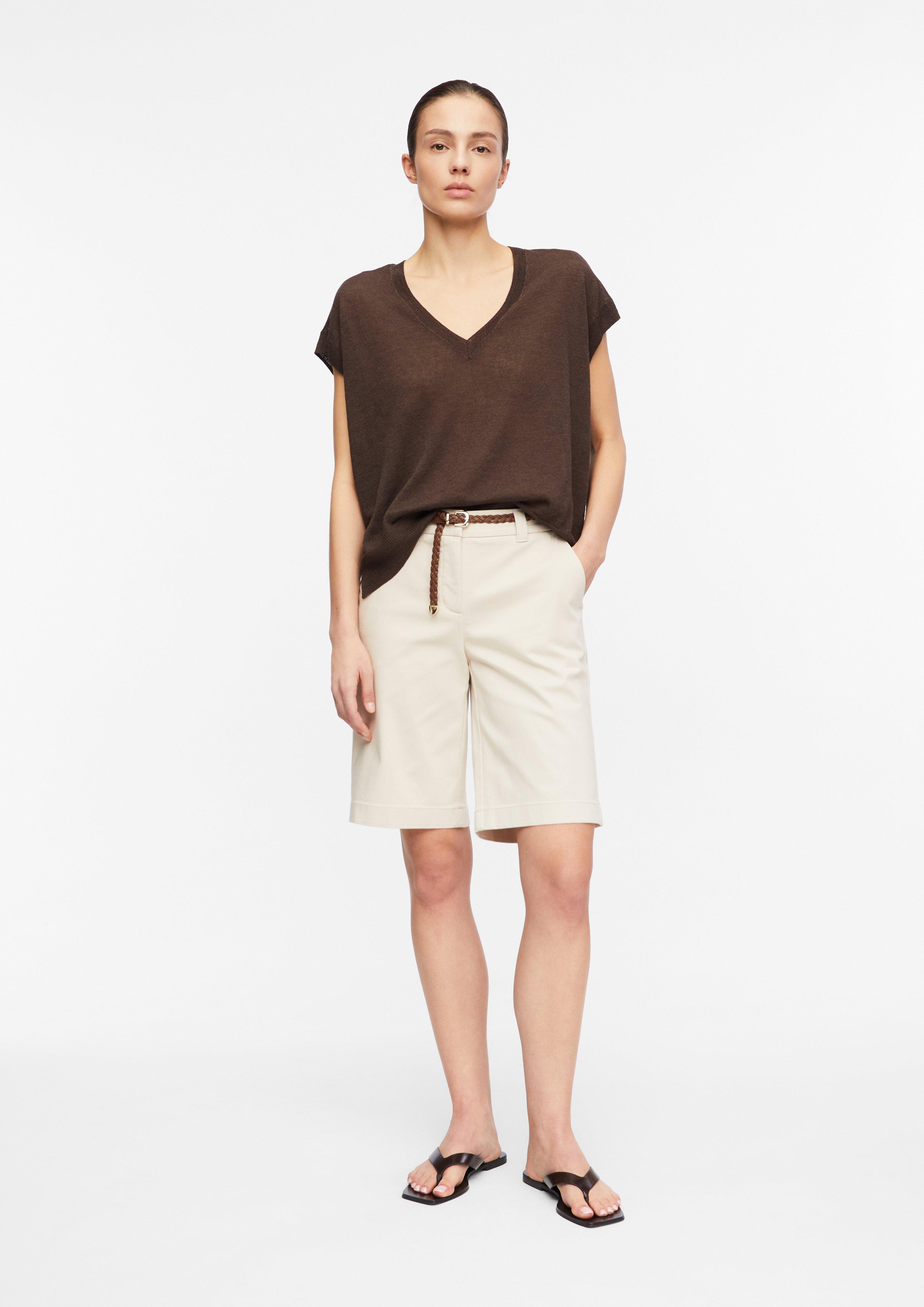 Bermuda mit Flechtgürtel in  von COMMA