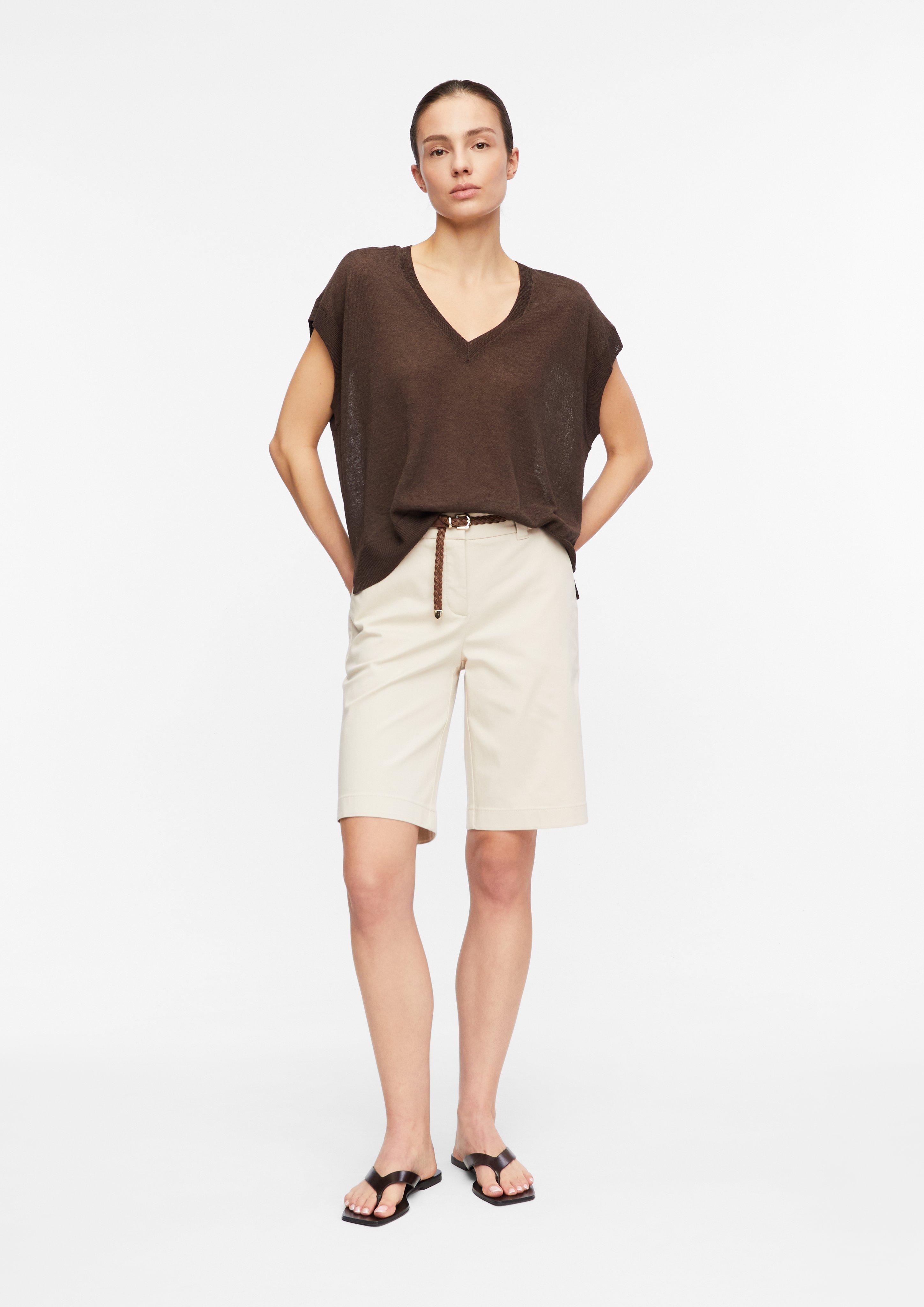 Bermuda mit Flechtgürtel in  von COMMA