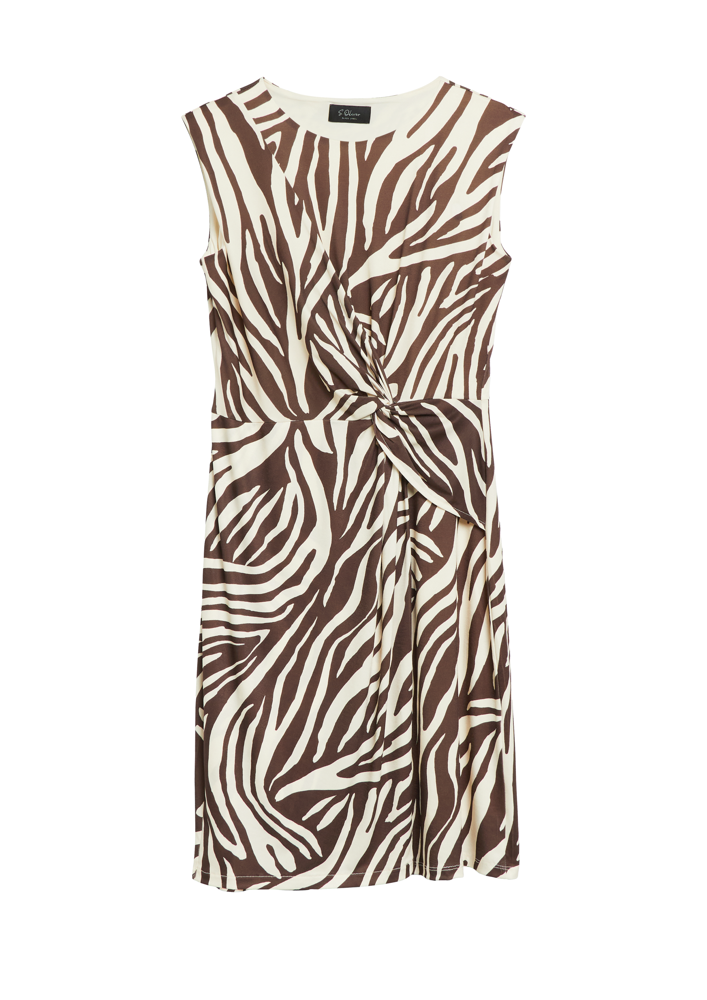 Ärmelloses Kleid mit Knoten-Detail