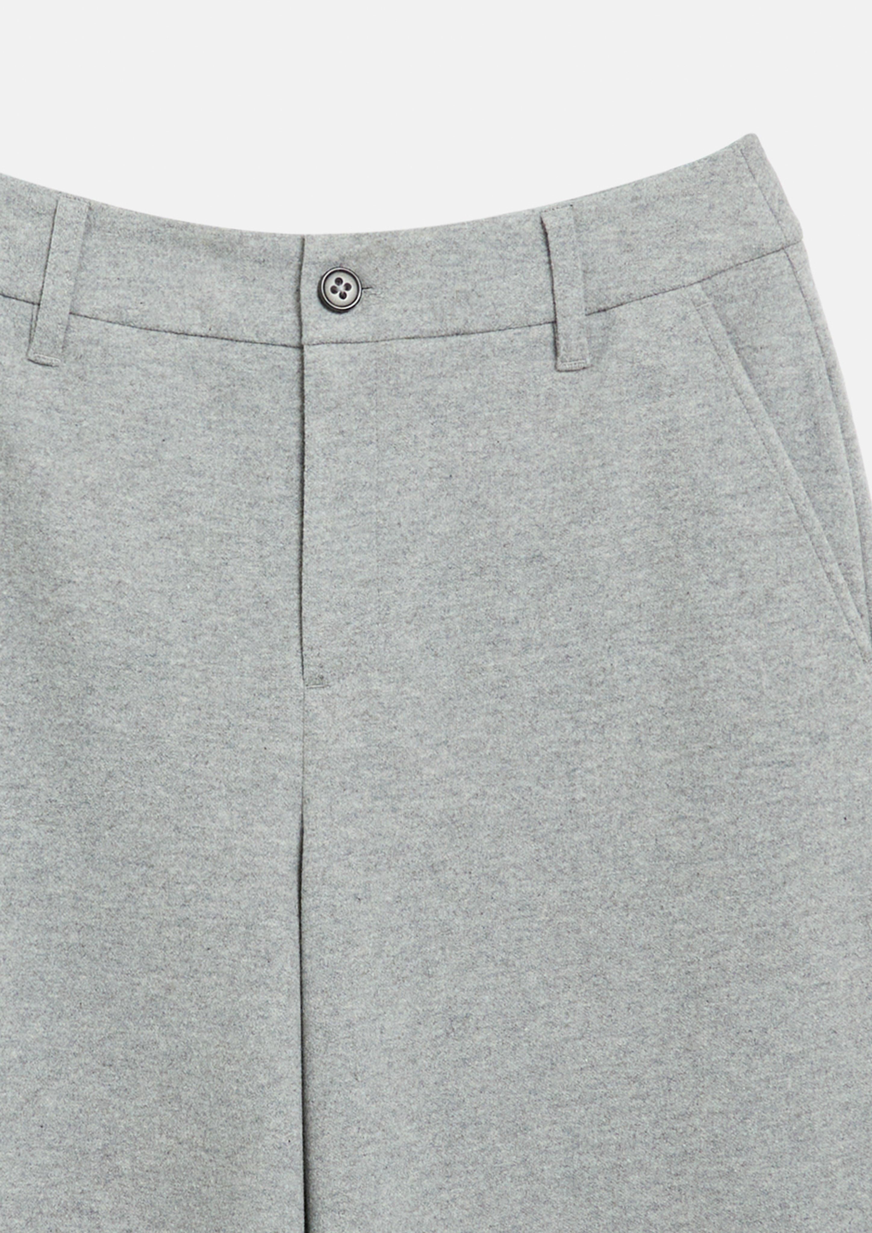 Damen Weiche Wide-Leg-Hose mit High Rise in grau von s.Oliver