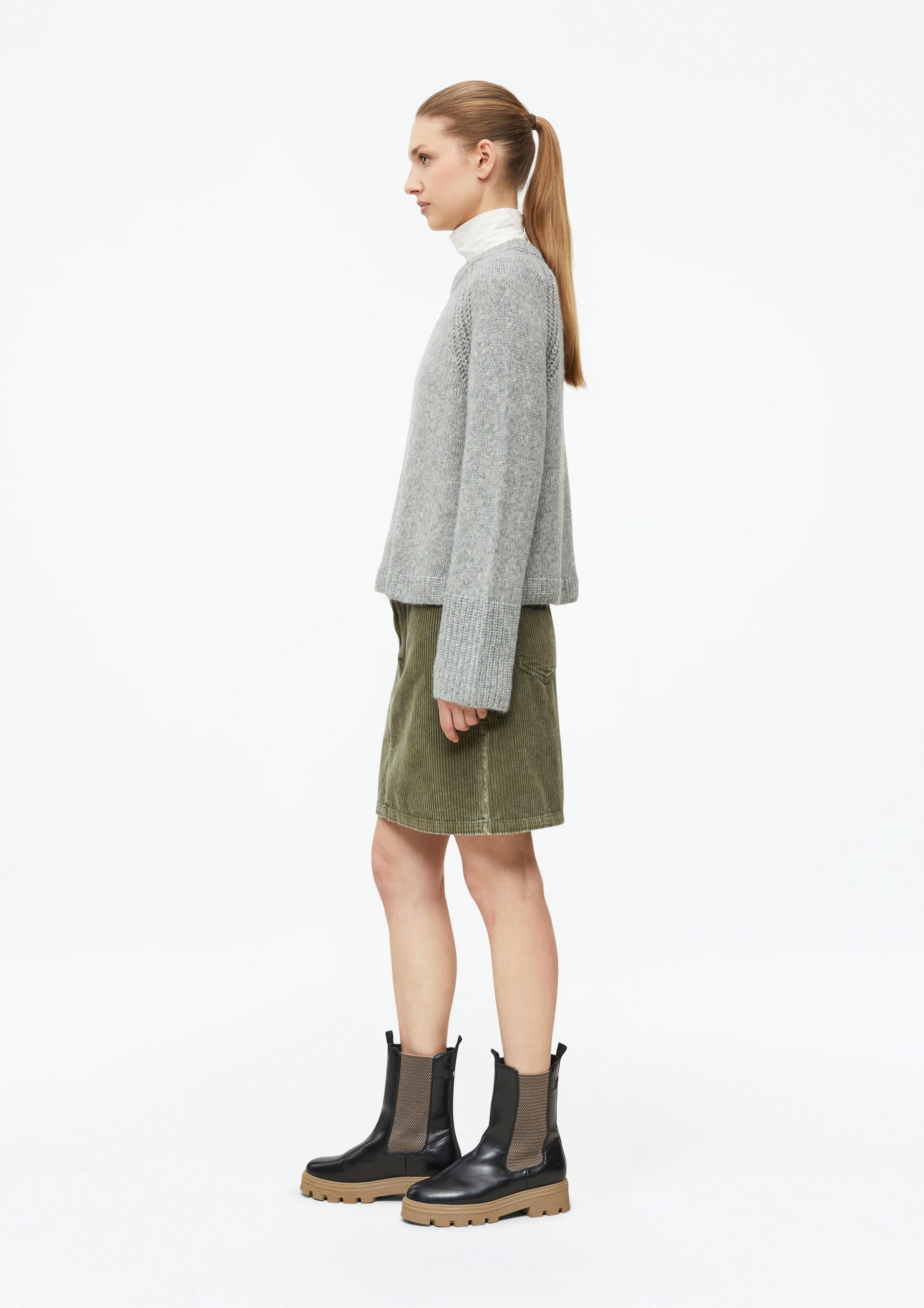 Damen Kurzer Cordrock in olive von s.Oliver