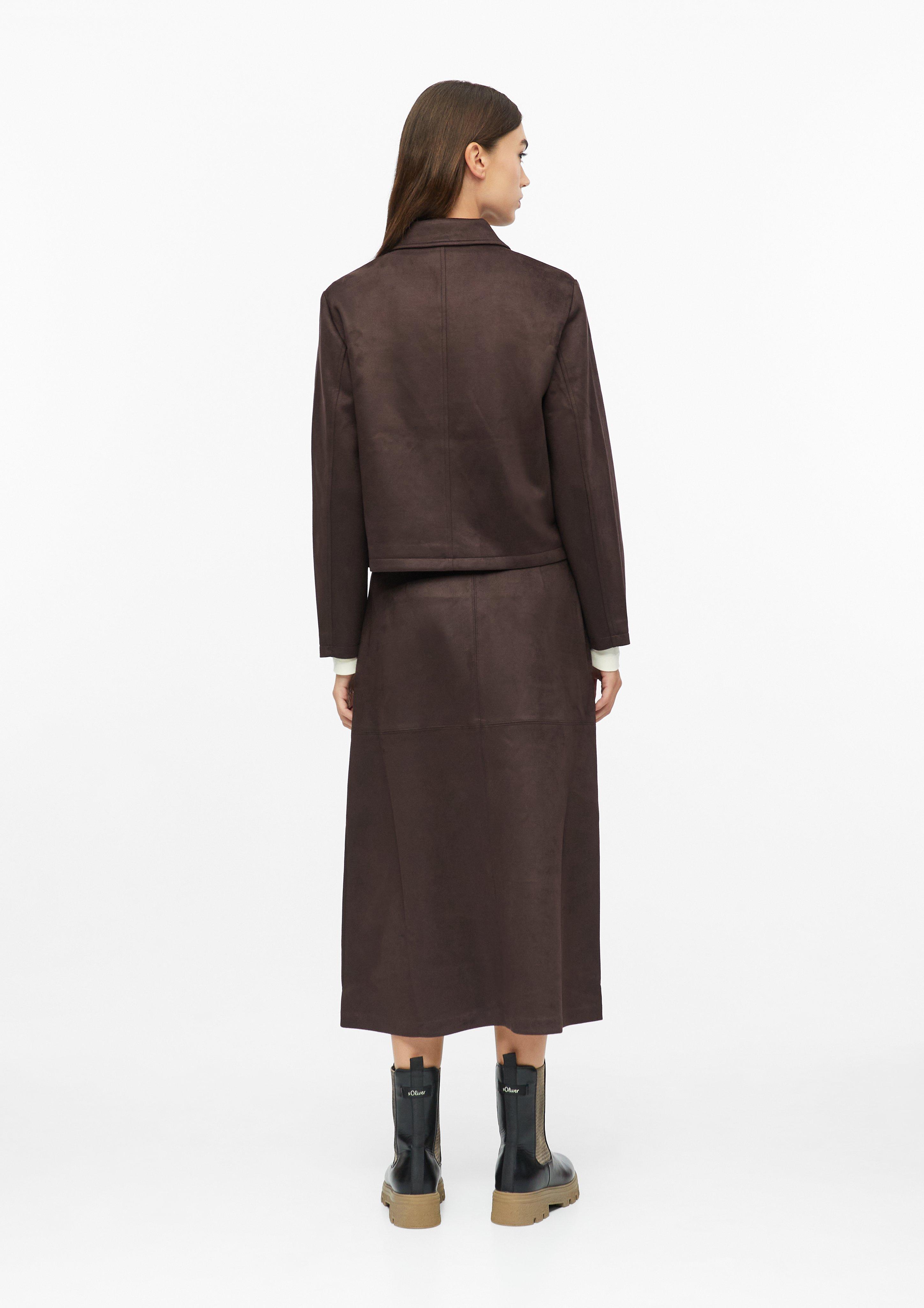 Dames Binnen-Jacke in bruin van s.Oliver