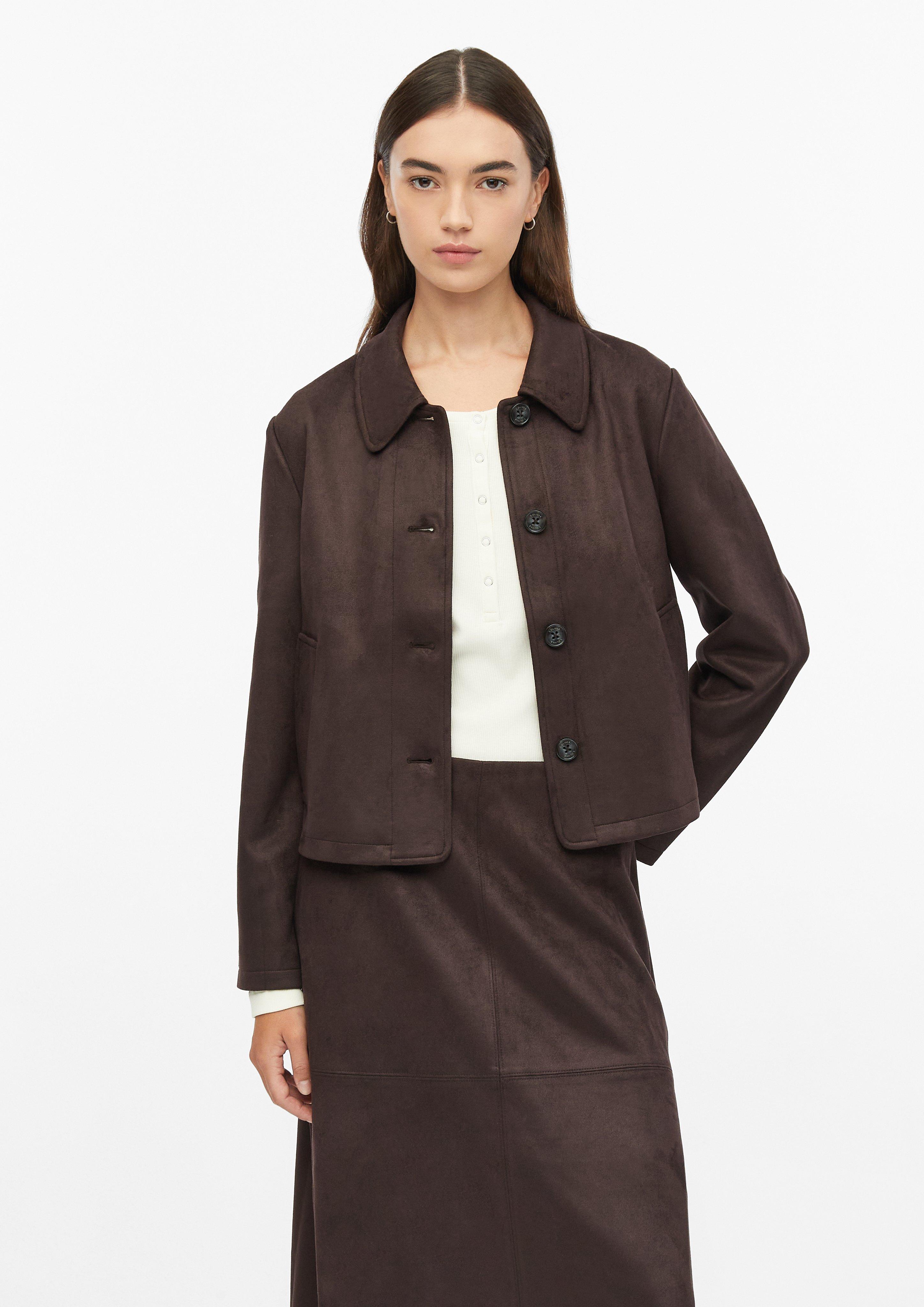 Binnen-Jacke in donkerbruin van s.Oliver