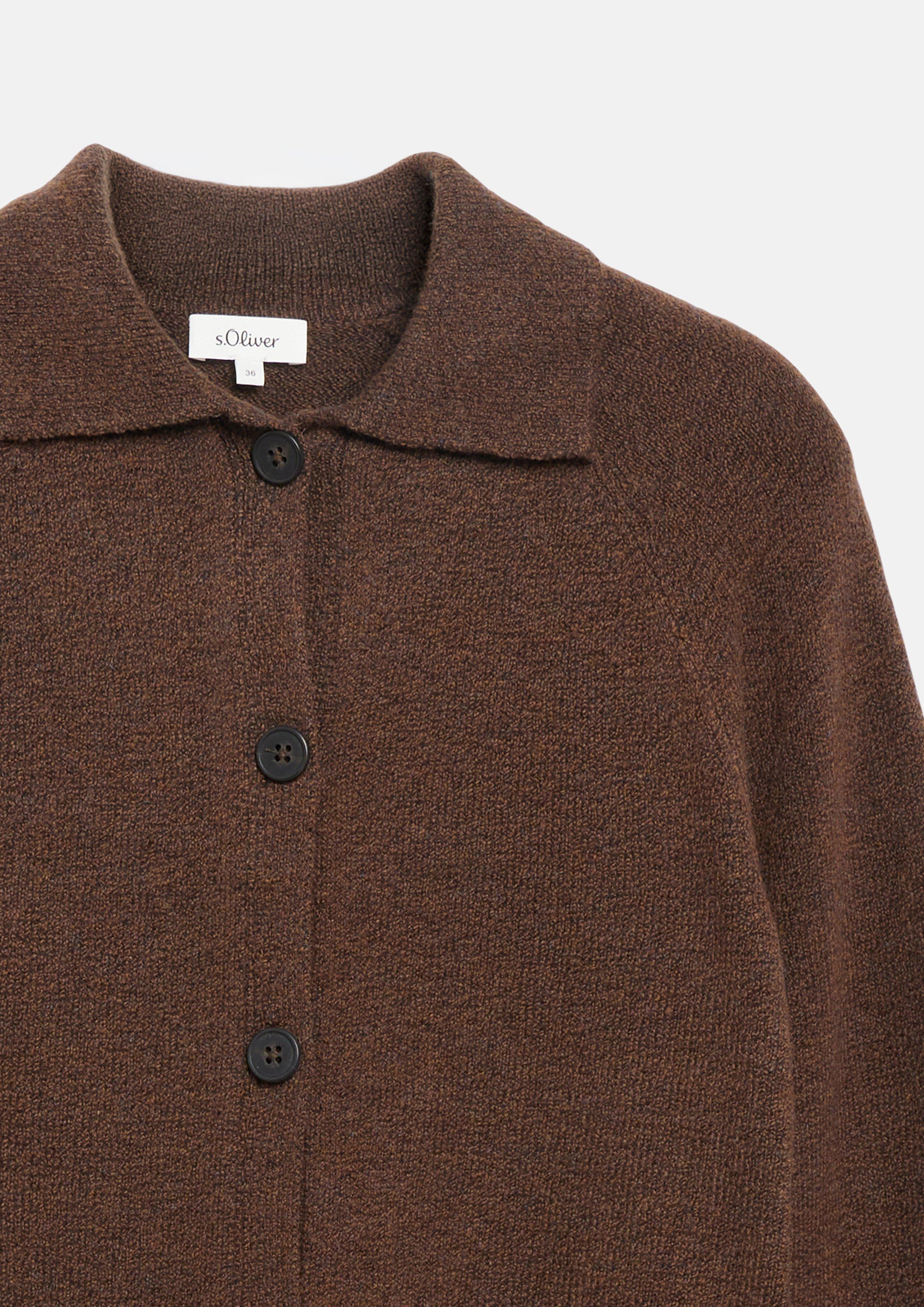 Kobiety Sweter rozpinany w kolorze brązowy od s.Oliver