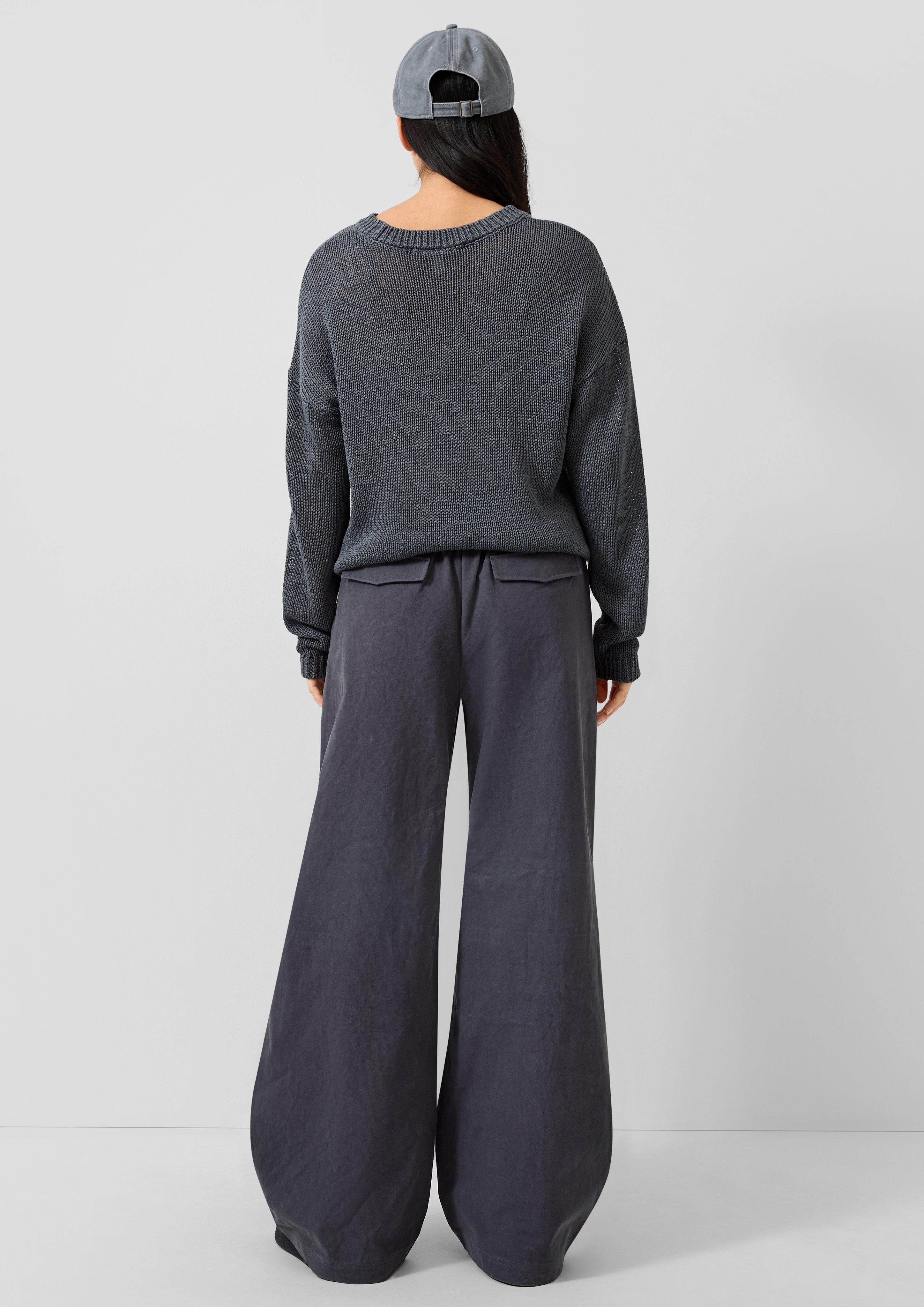 Femmes Pull en tricot en gris de QS