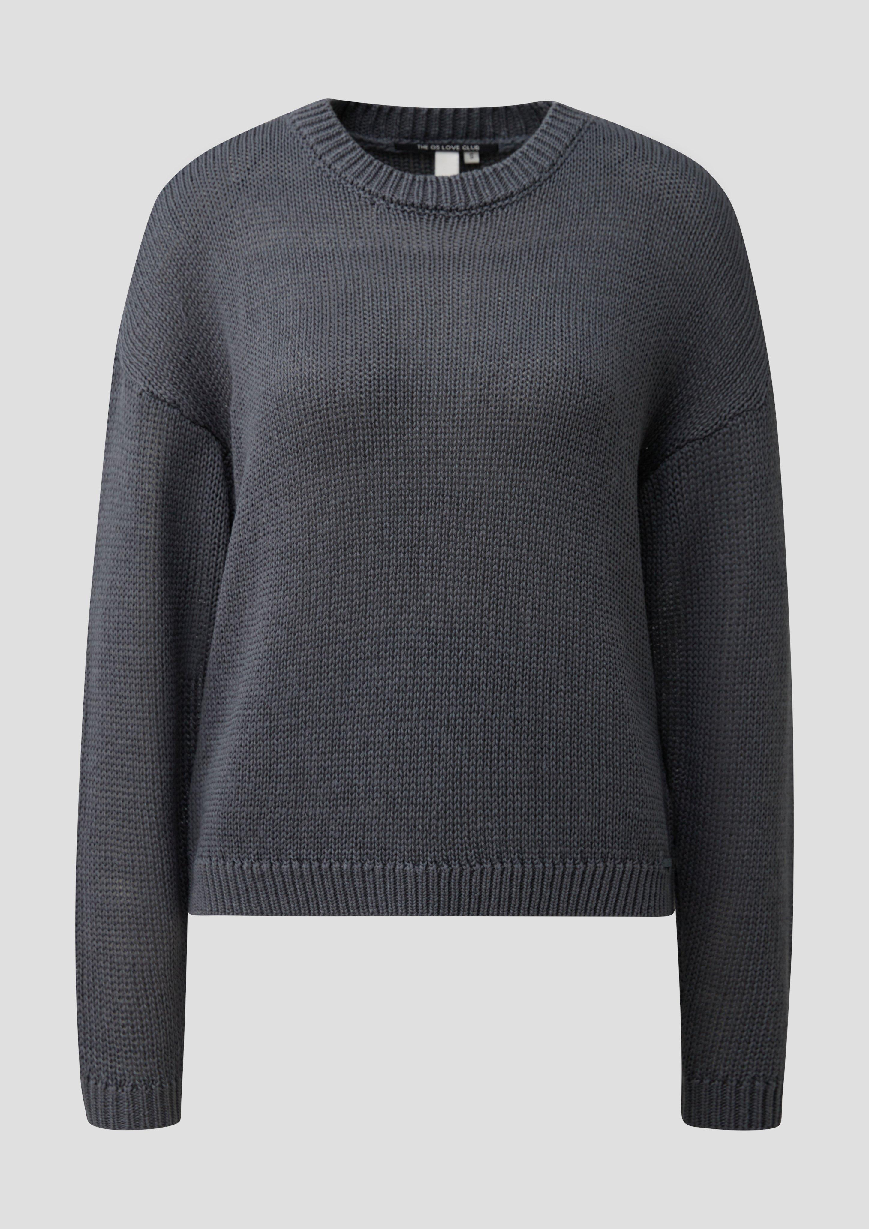 Femmes Pull en tricot en gris de QS