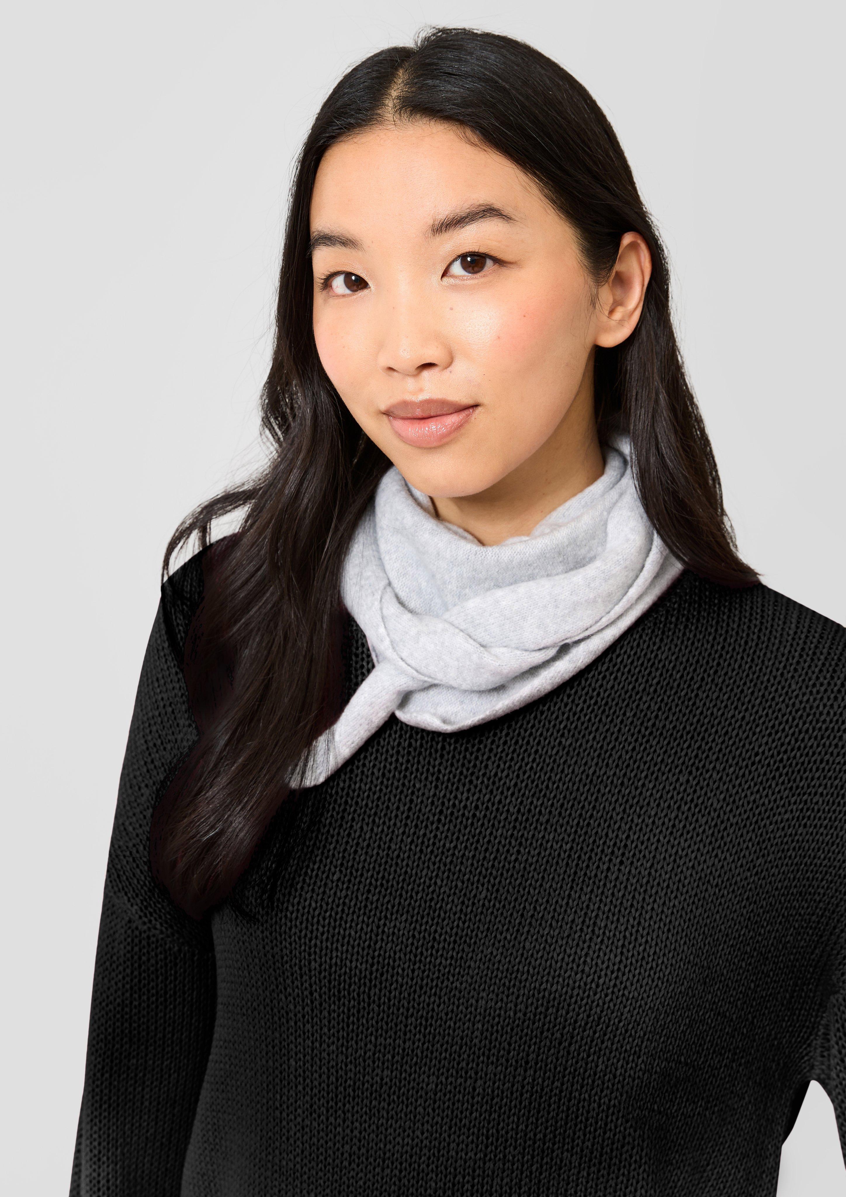Femmes Pull en tricot en noir de QS