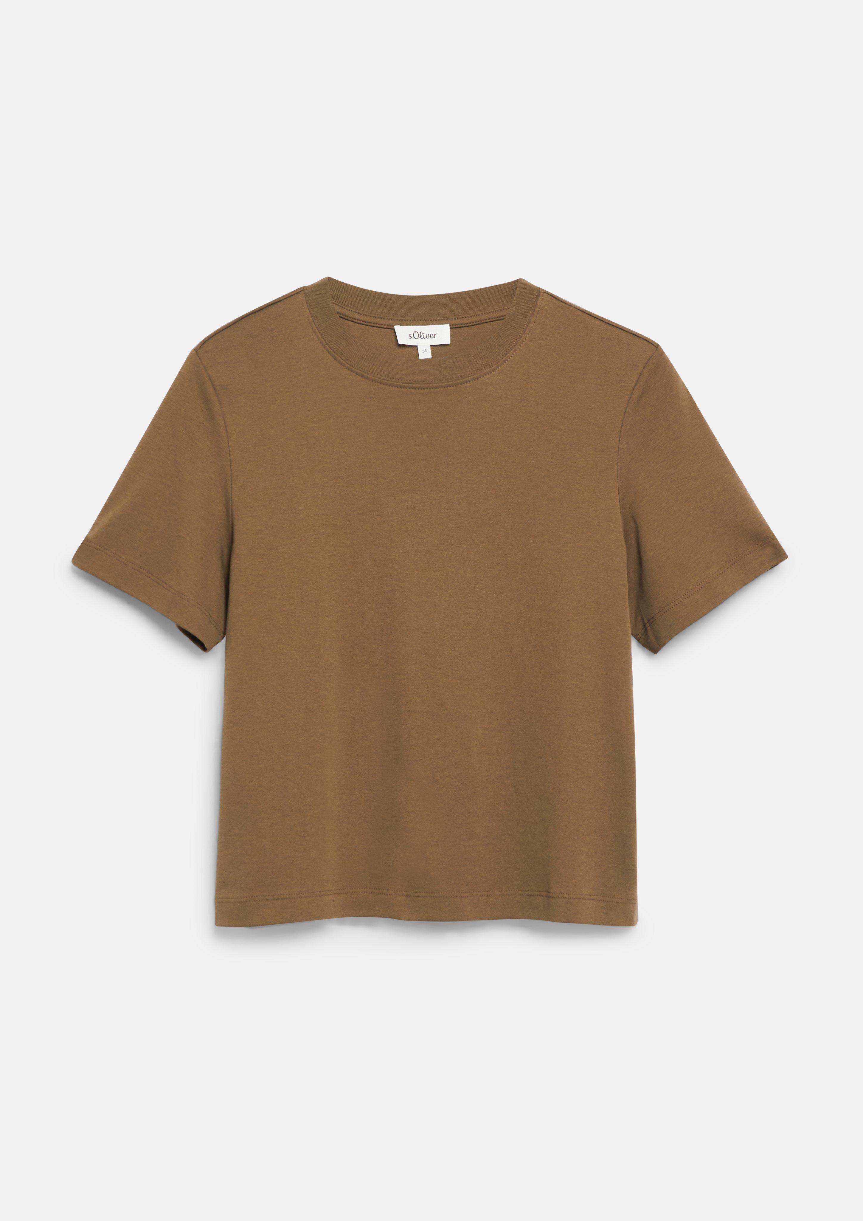 Damen Verkürztes T-Shirt aus Interlockjersey in  von s.Oliver