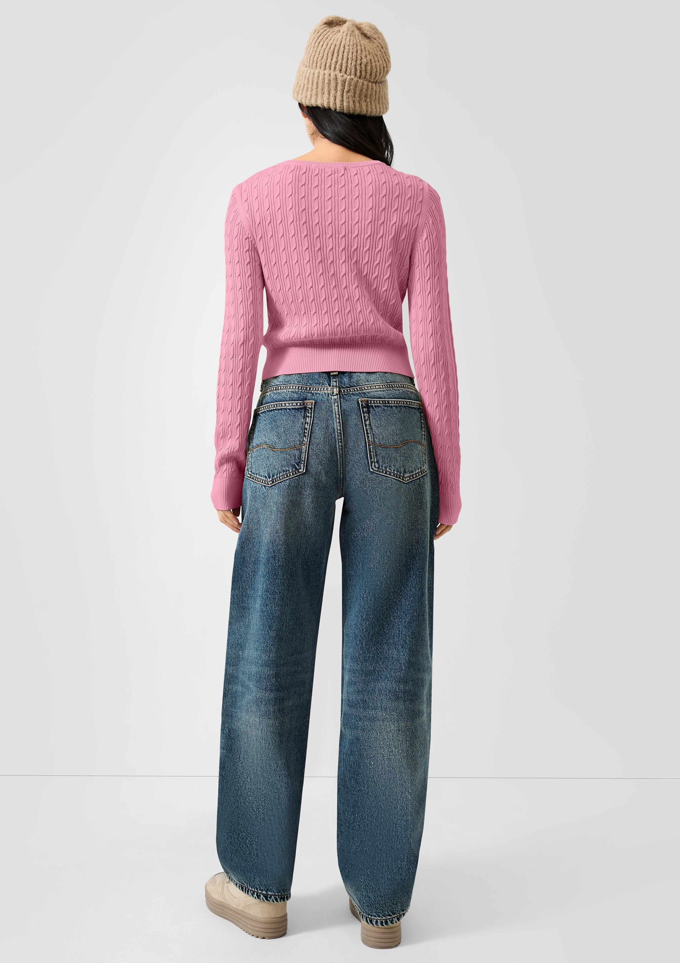 Femmes Pull en tricot en rose de QS