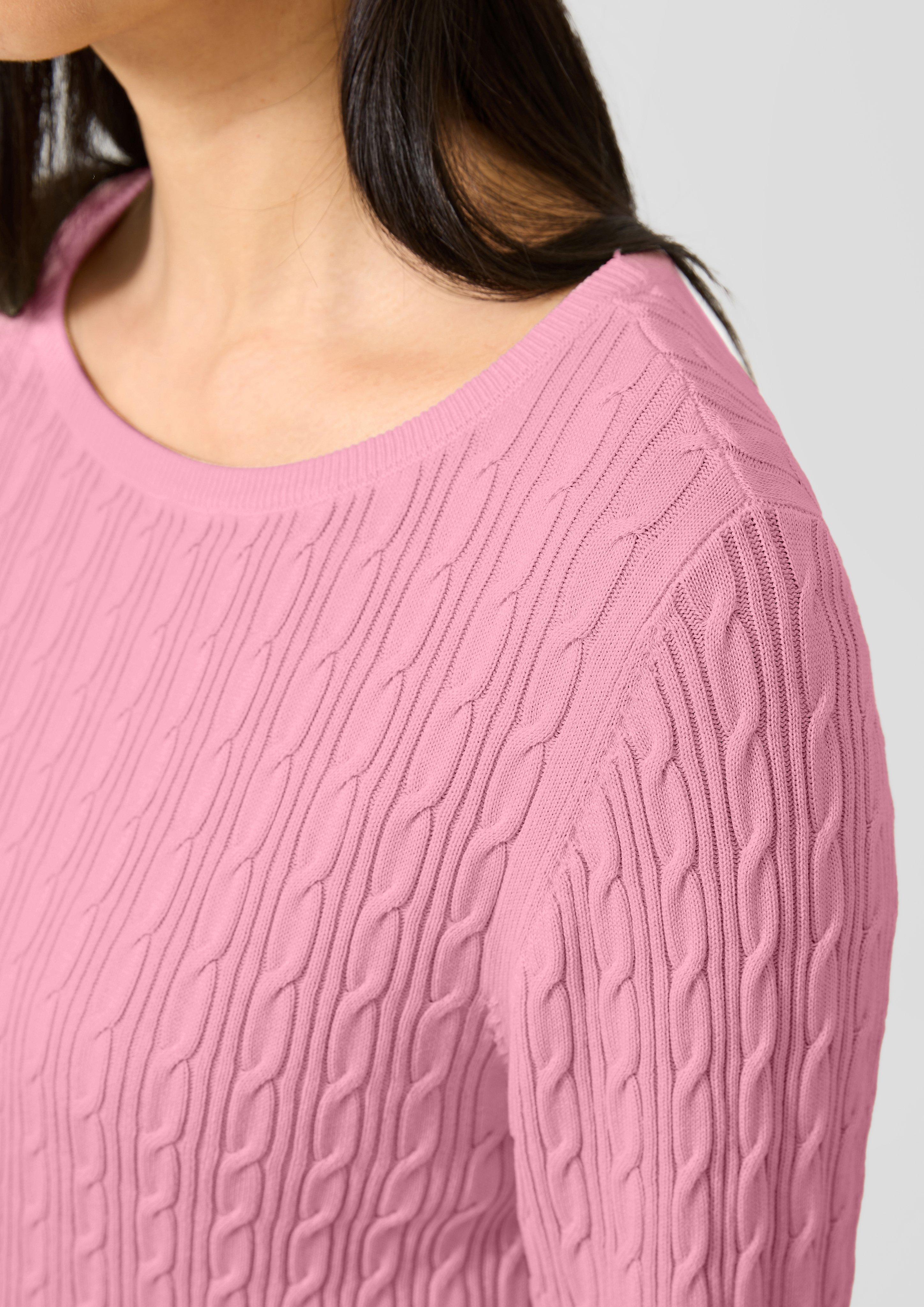Femmes Pull en tricot en rose de QS