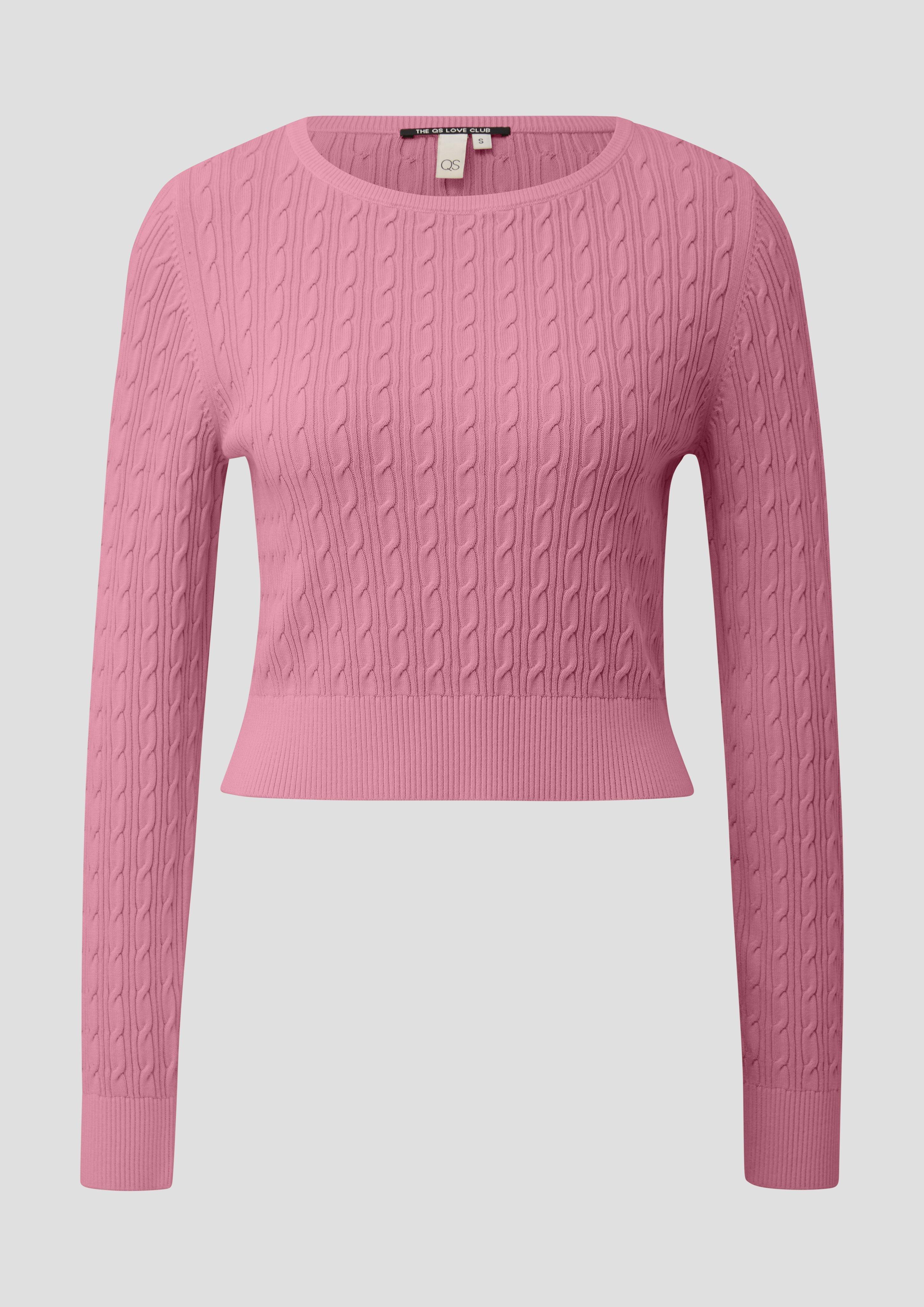 Femmes Pull en tricot en rose de QS