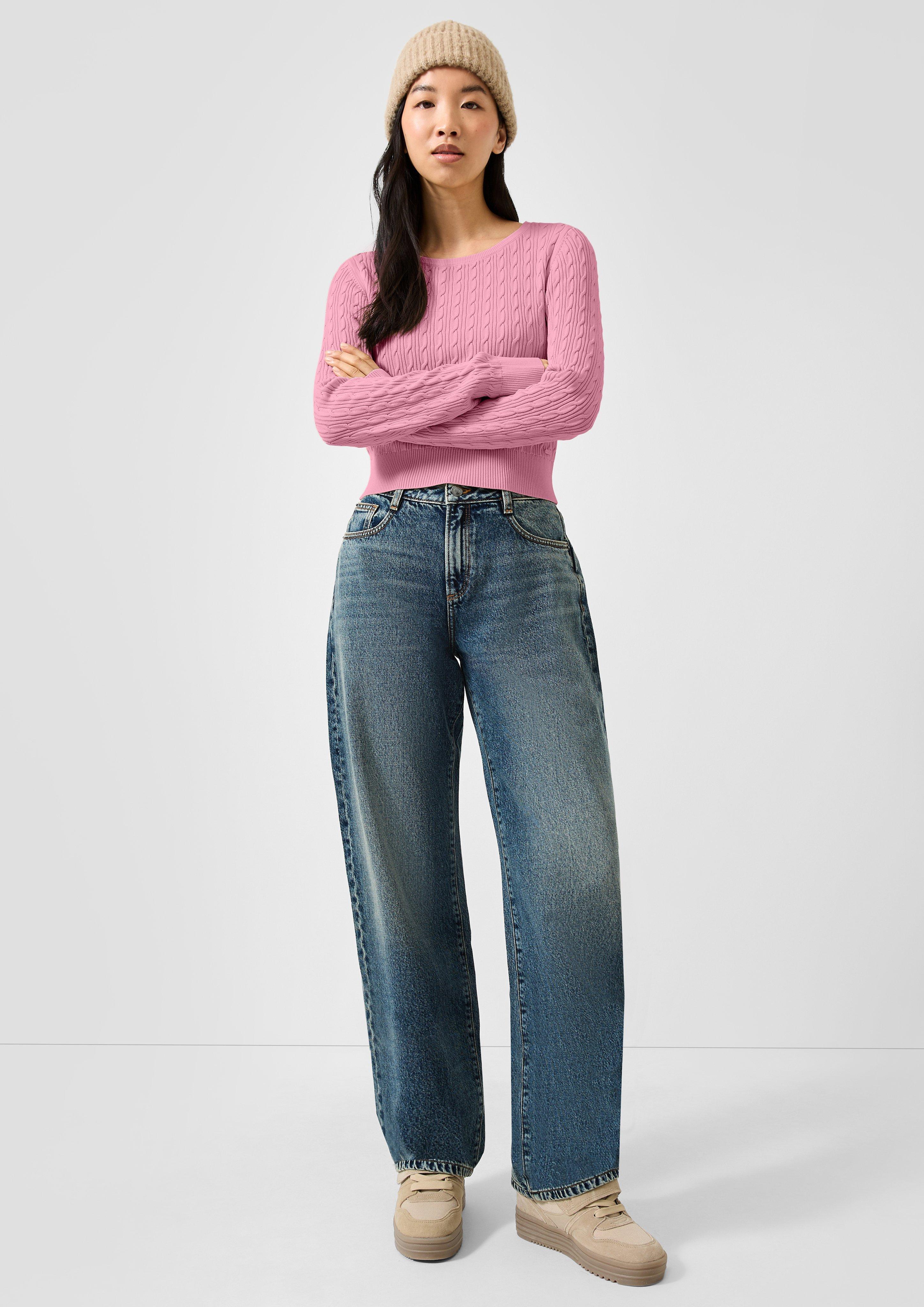 Femmes Pull en tricot en rose de QS