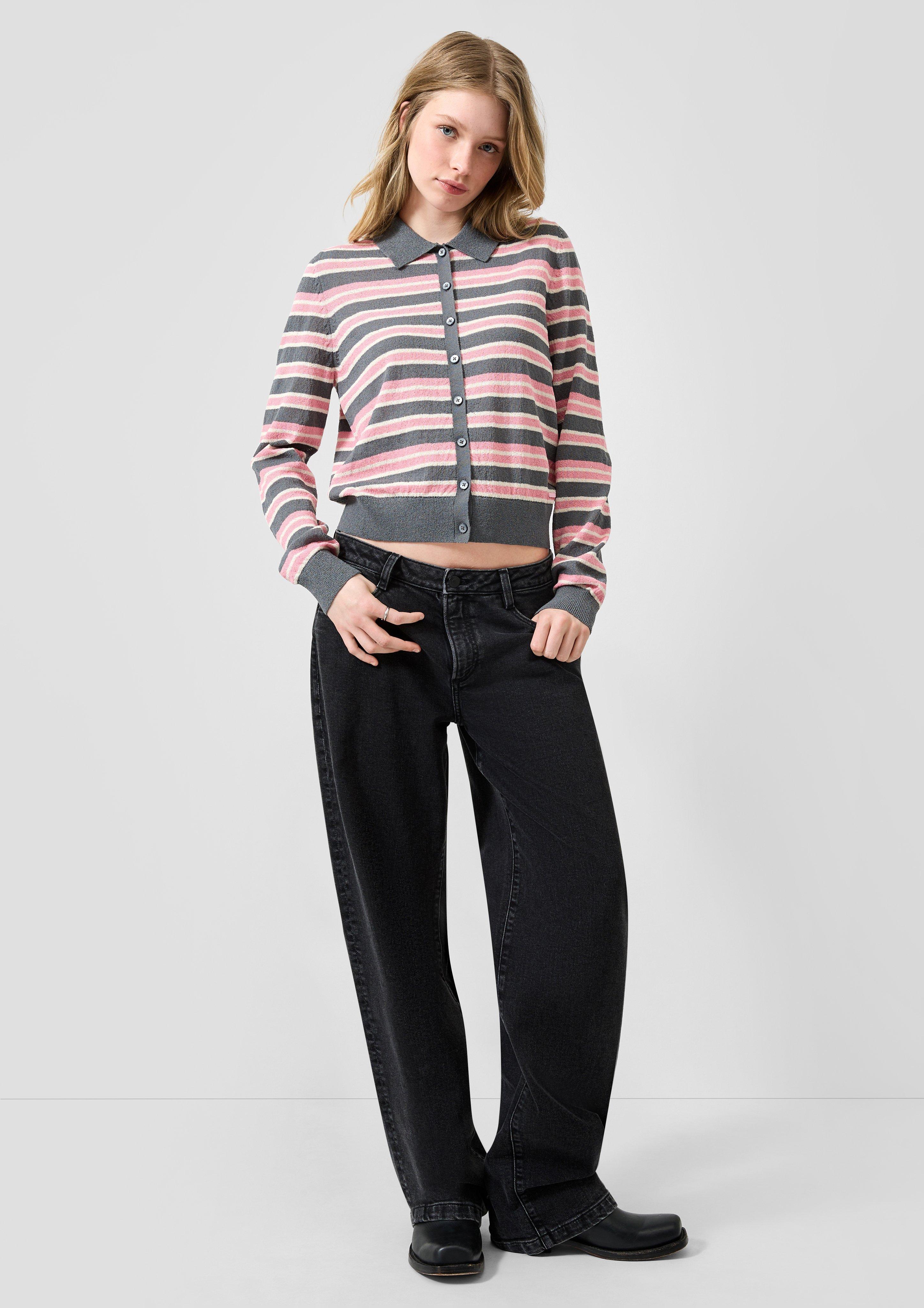 Damen Strickjacke in pink von QS