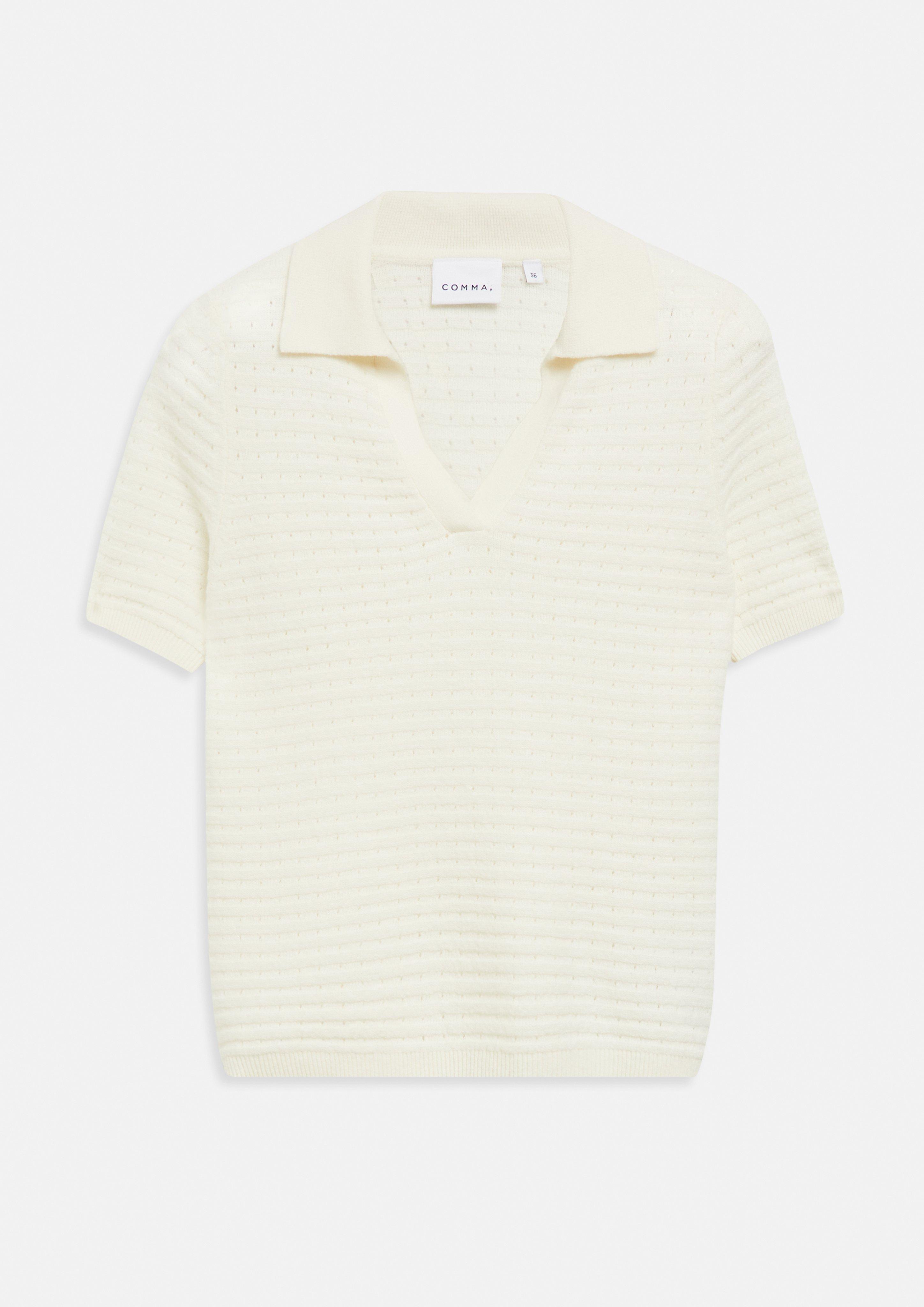 Knitted pullover in cream by COMMA