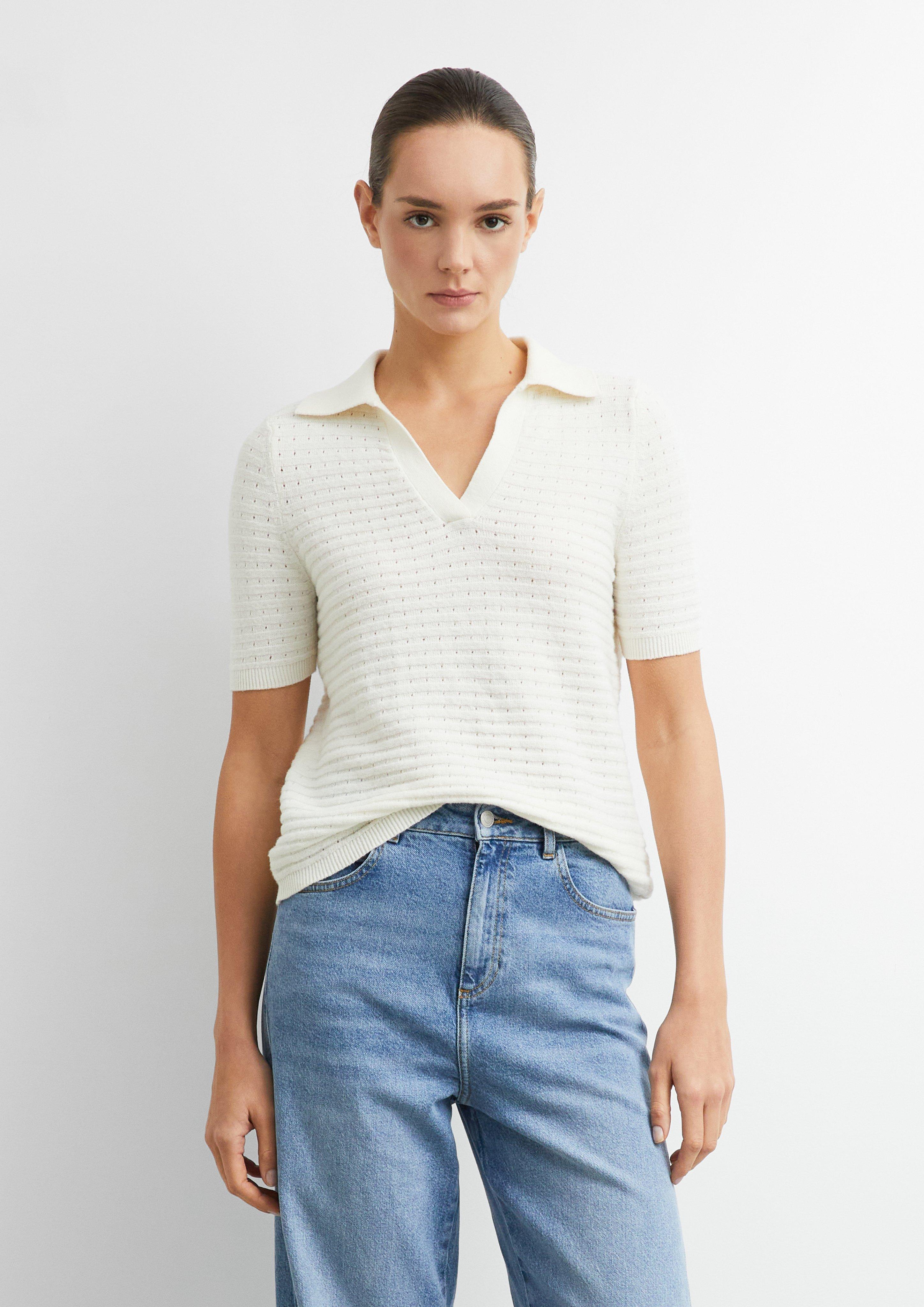 Knitted pullover in cream by COMMA