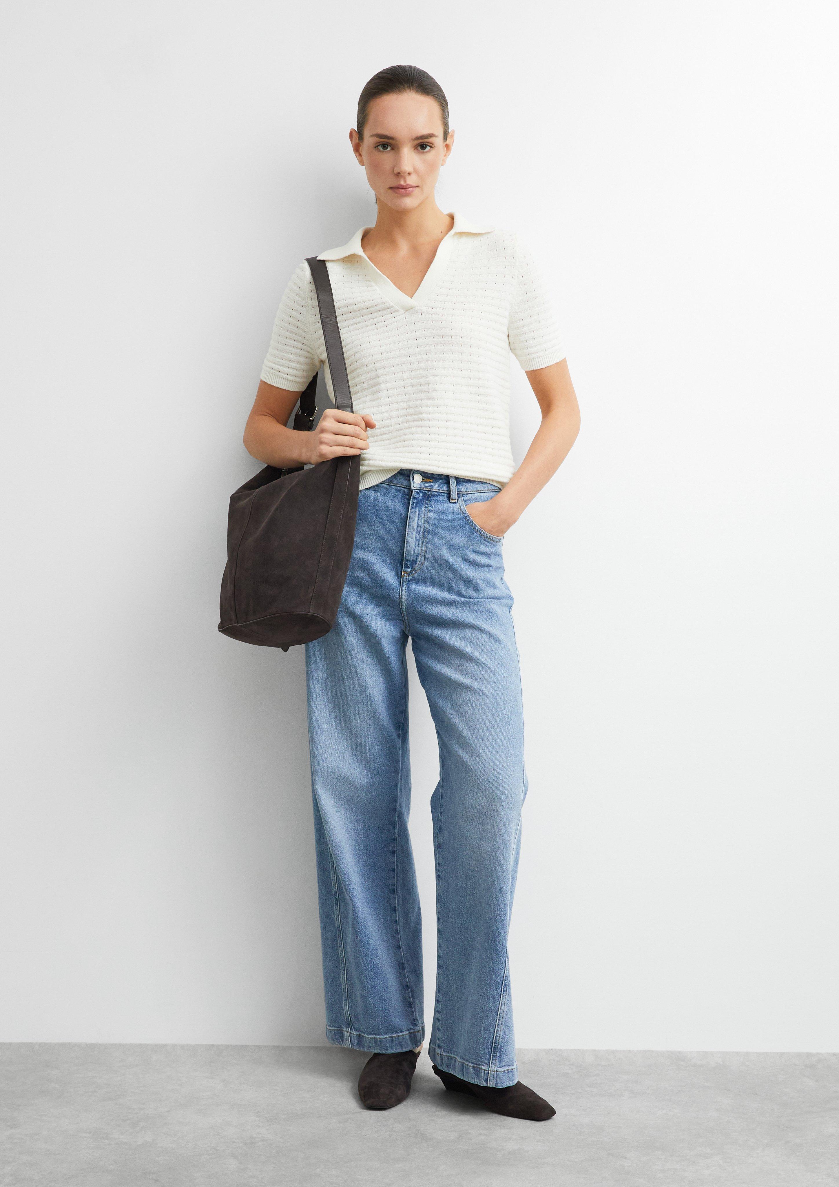 Knitted pullover in cream by COMMA