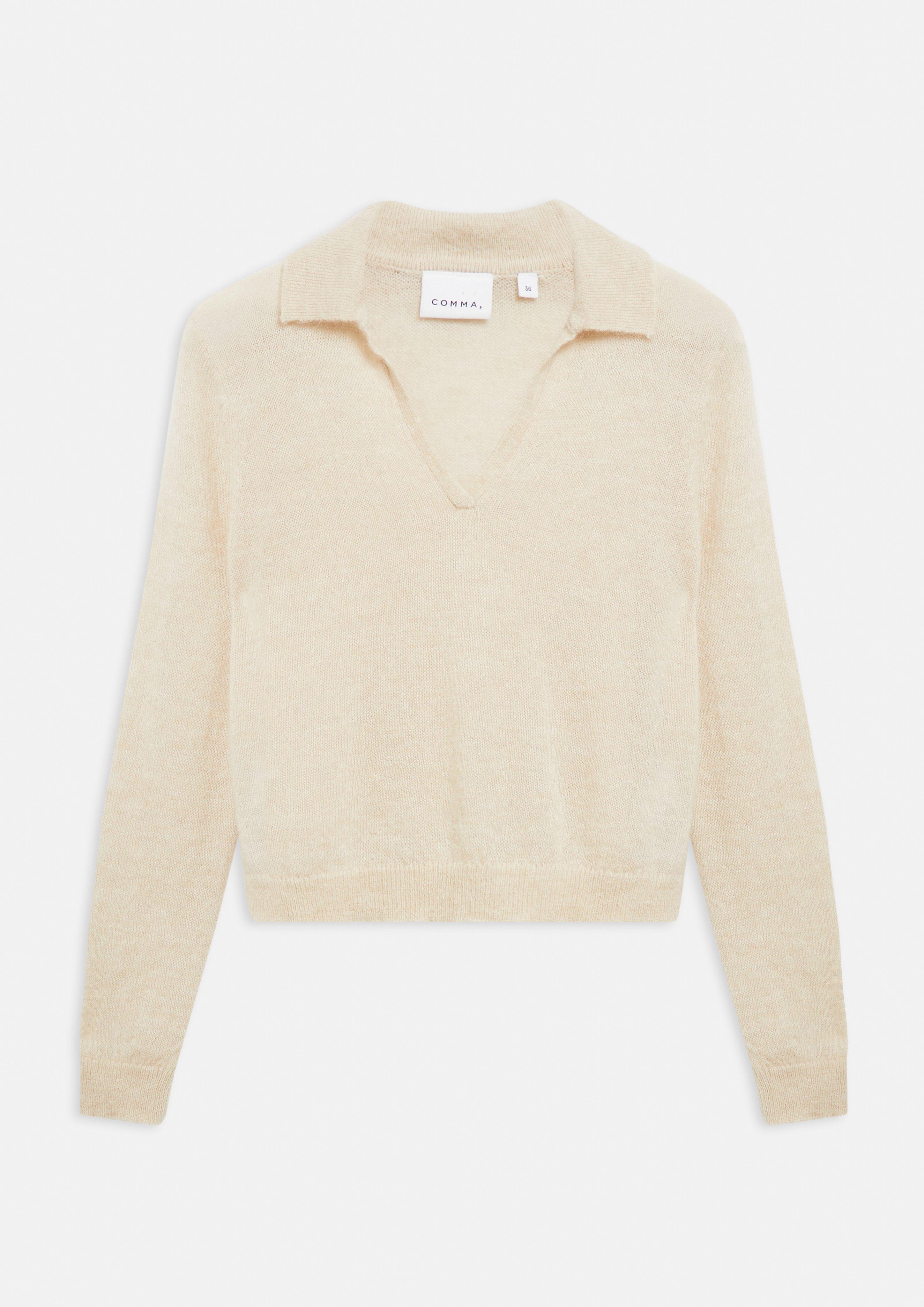 Knitted pullover in beige by COMMA