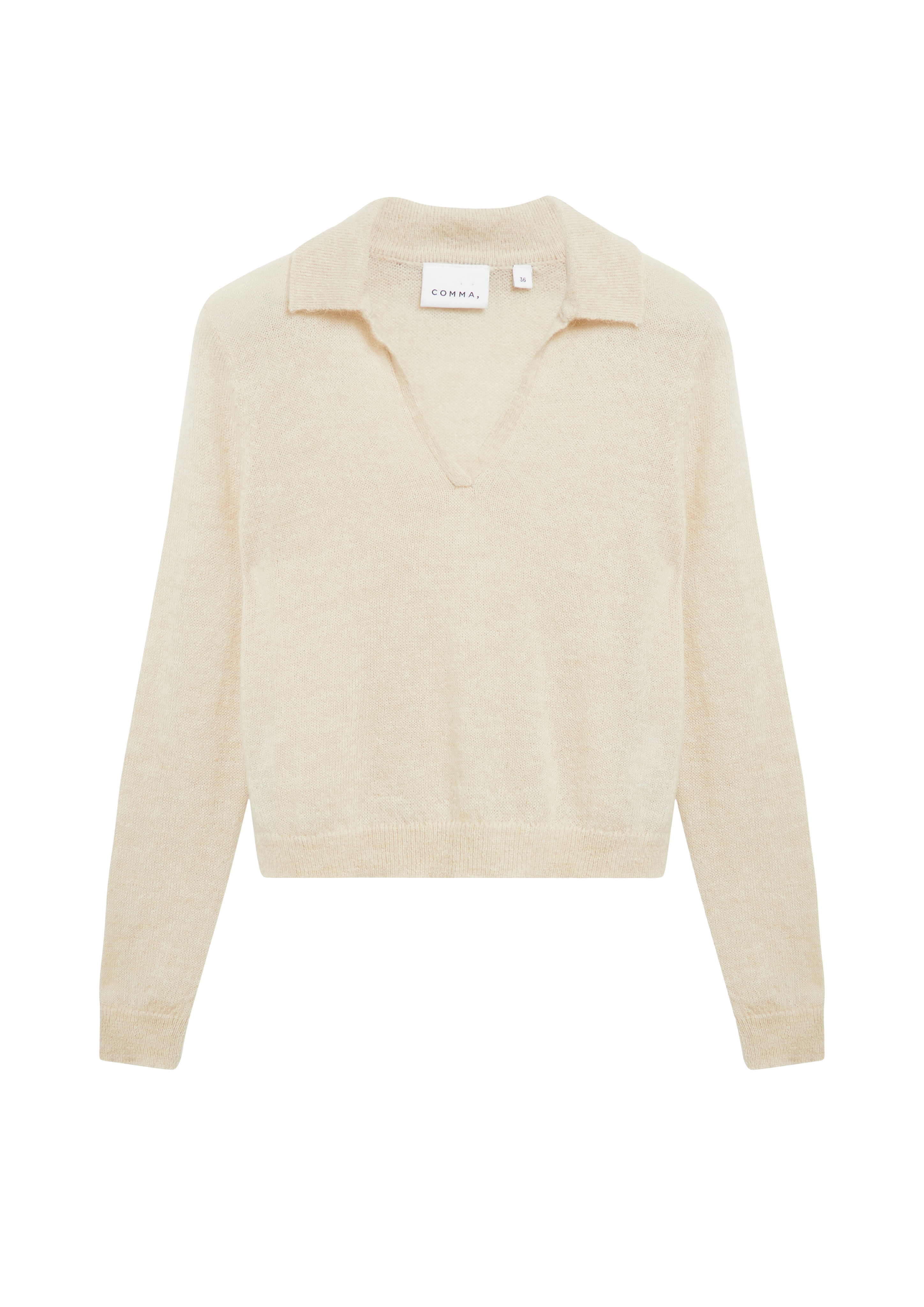Lichte trui van alpaca-mix met kraag